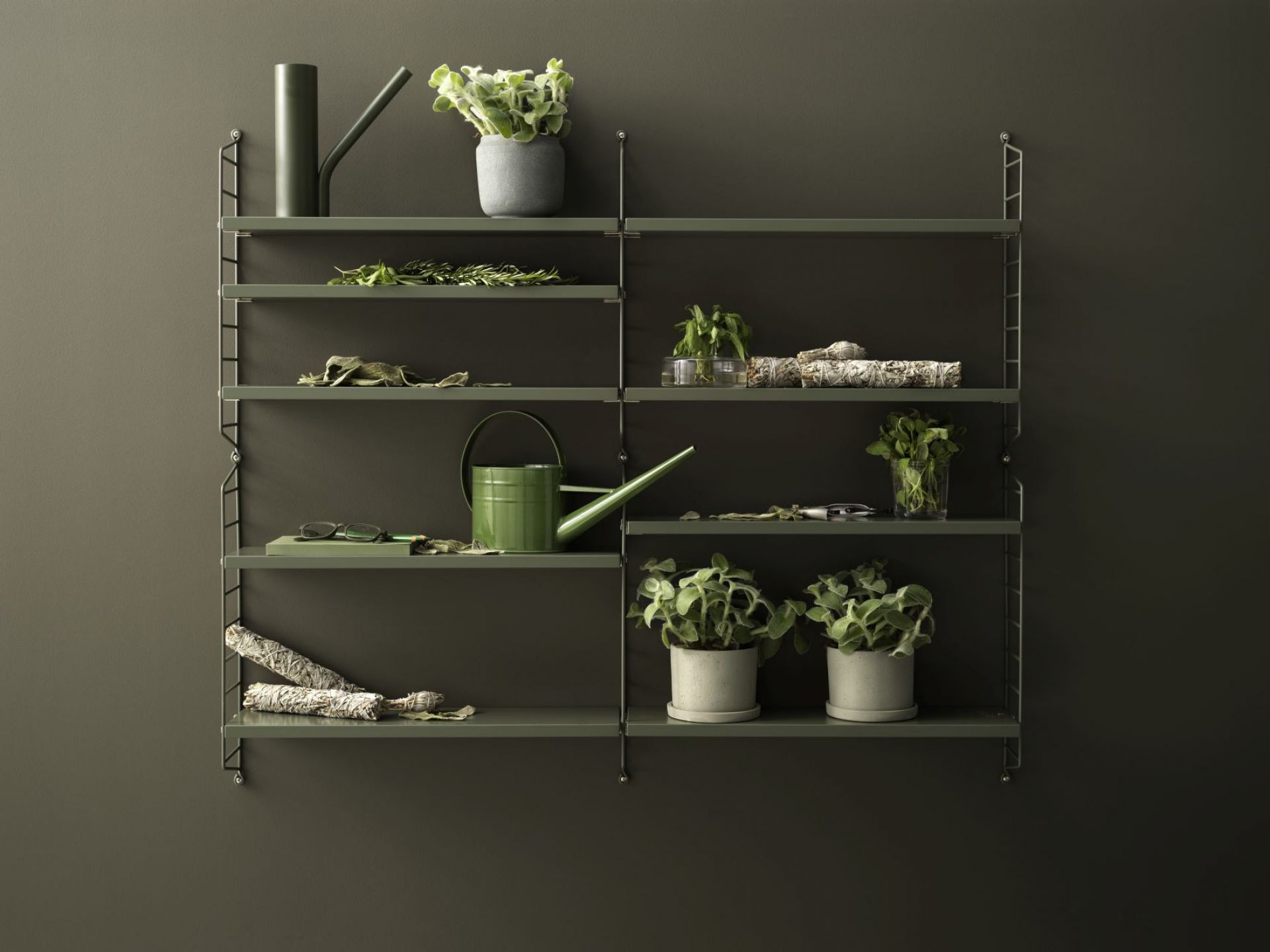 String Pocket Shelf String Furniture Sage