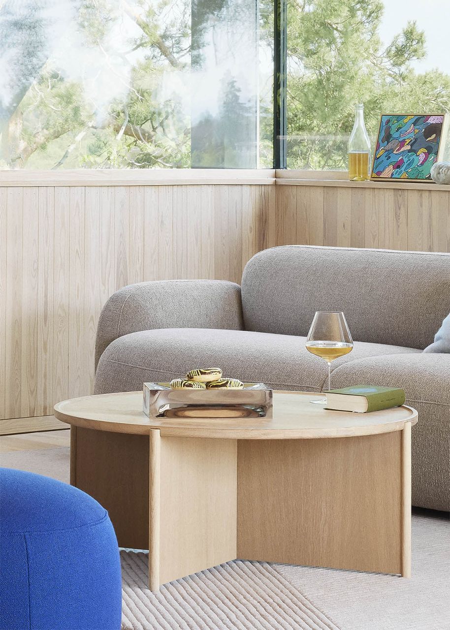 Cling Coffee table Ø70cm light oak Northern