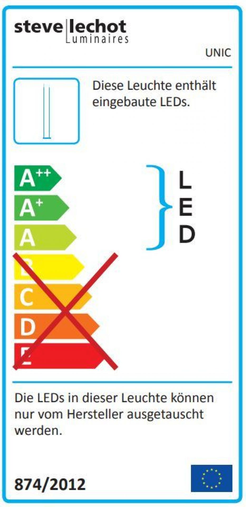 Unic LED Floor Lamp Steve Lechot Luminaires White