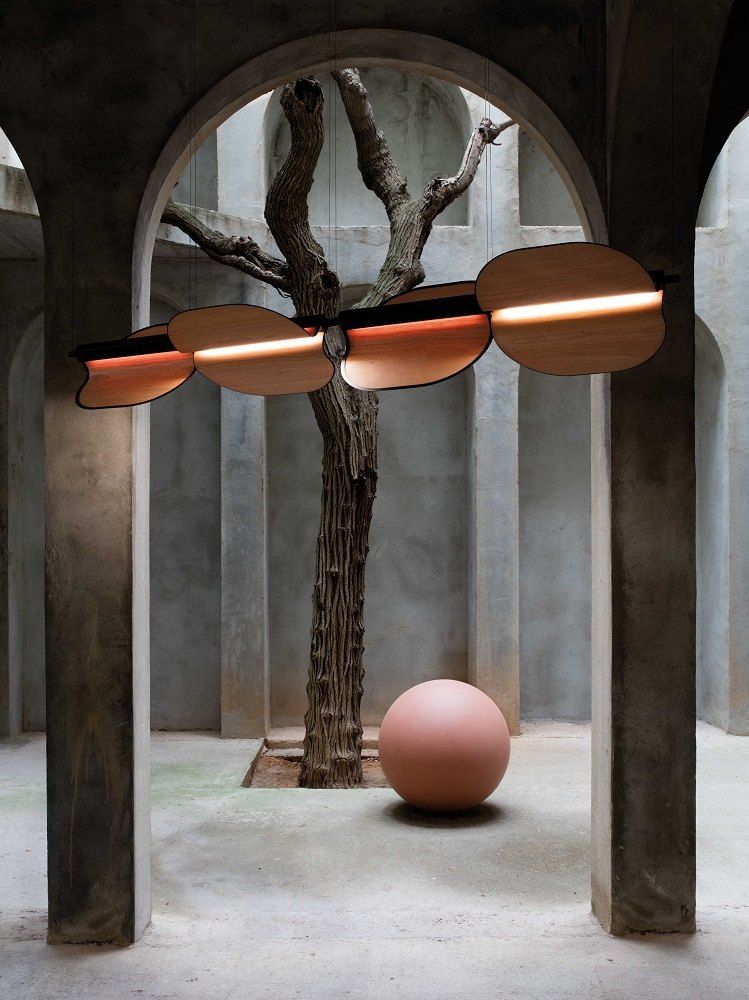 Omma 2 Leaves Pendant Light with 2 Elements LZF Lamps