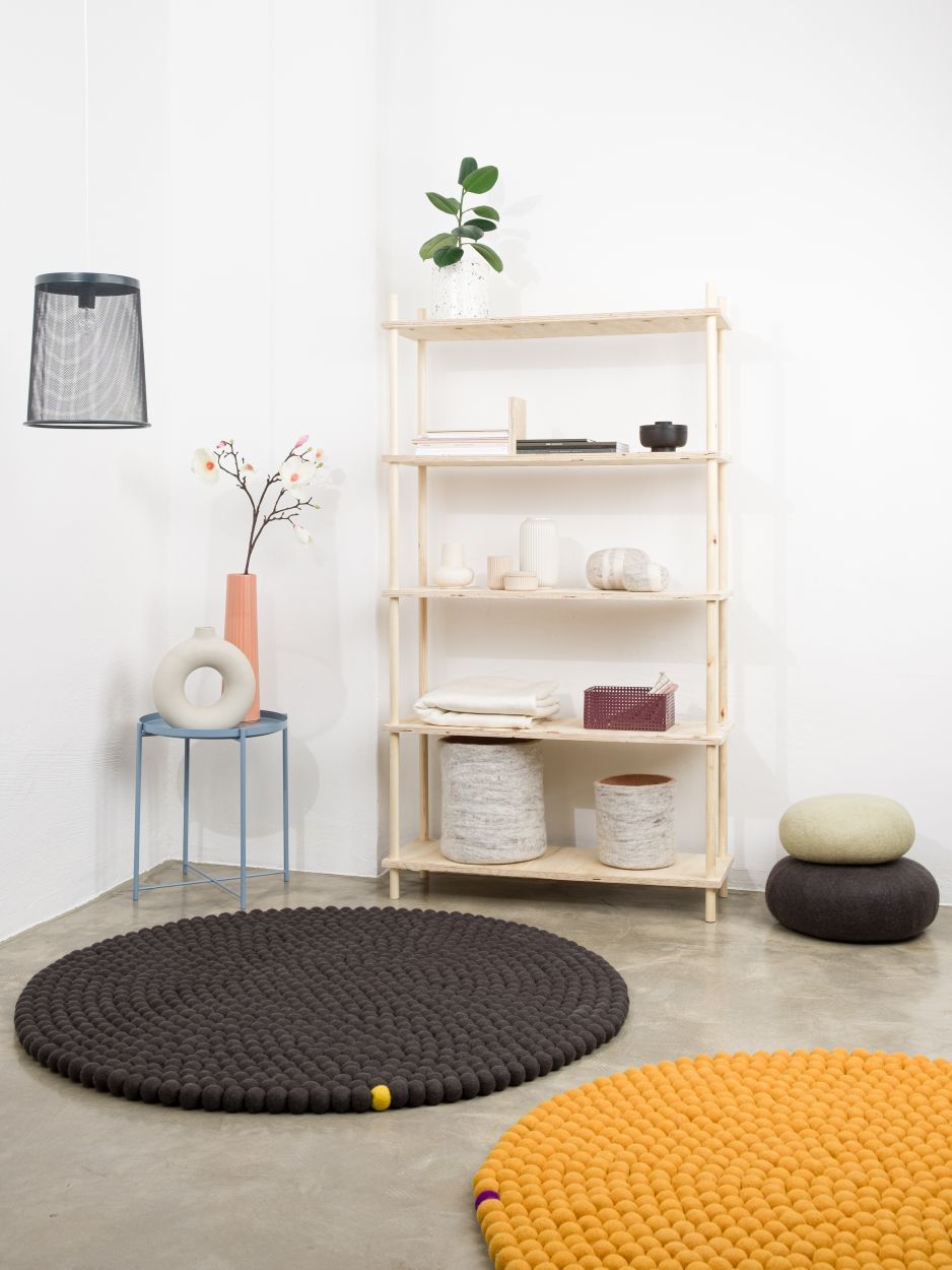 Big One Round Felt carpet Ø 160 cm myfelt Anthracite