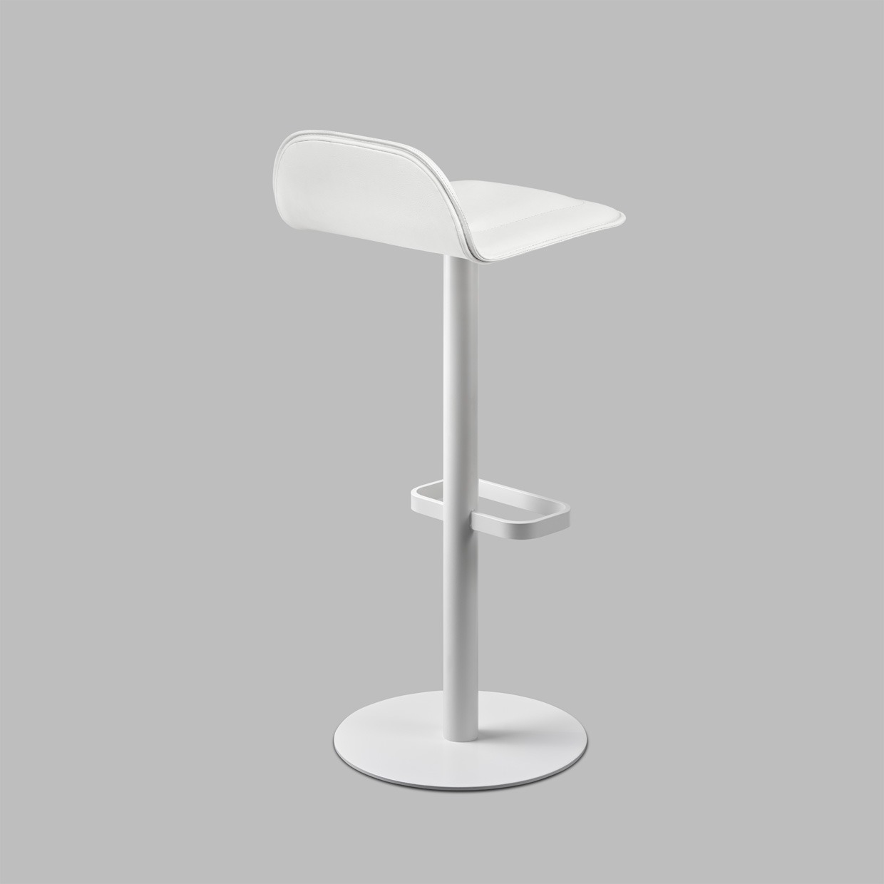 Dave Bar Stool Artificial Leather white - static Moree