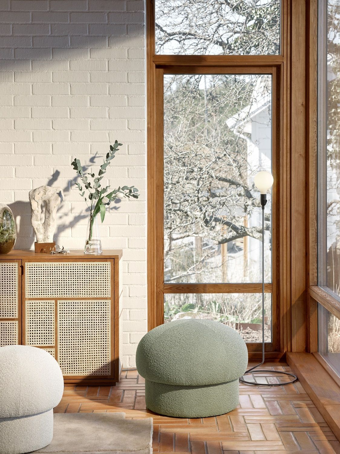 Uno pouf stool 65 cm GREEN Design House Stockholm SINGLE PIECES