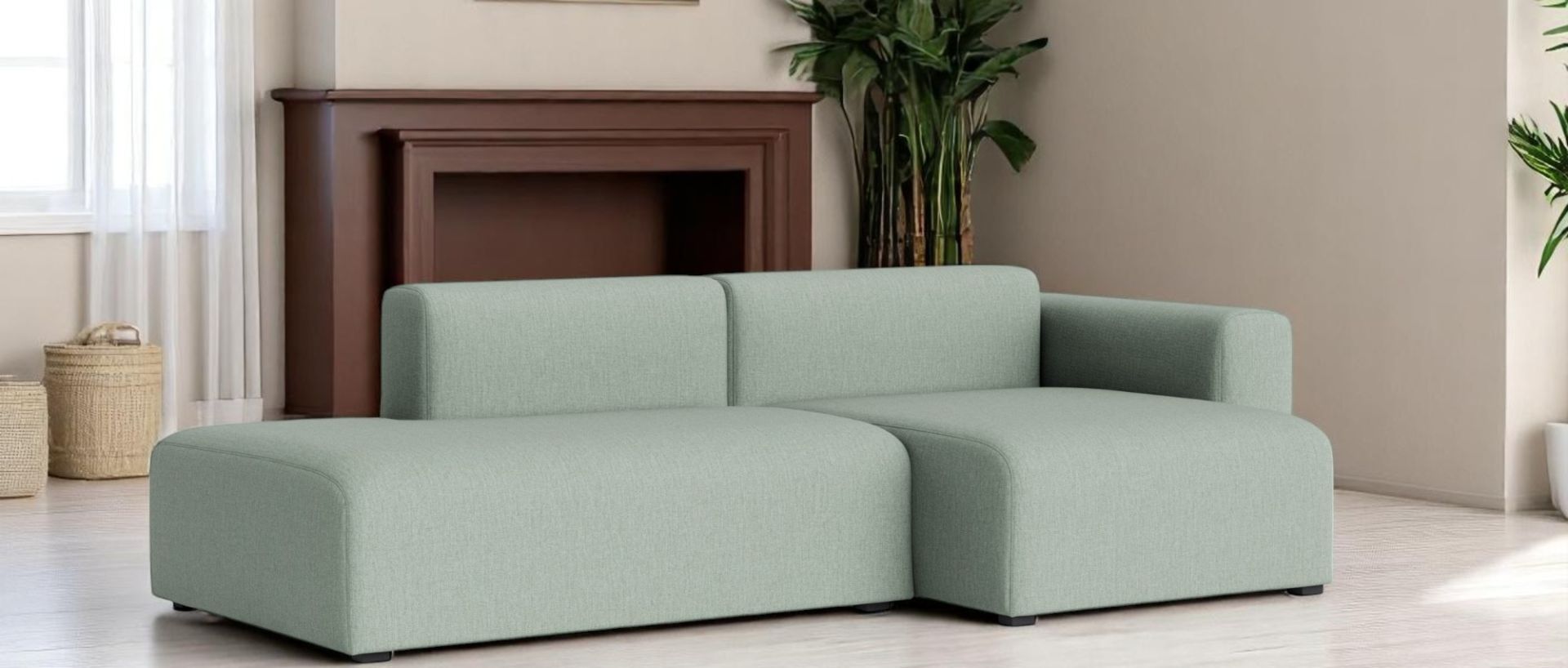 Mags Sofa 2.5-seater Combination 3 low Armrest with armrest right Hay 