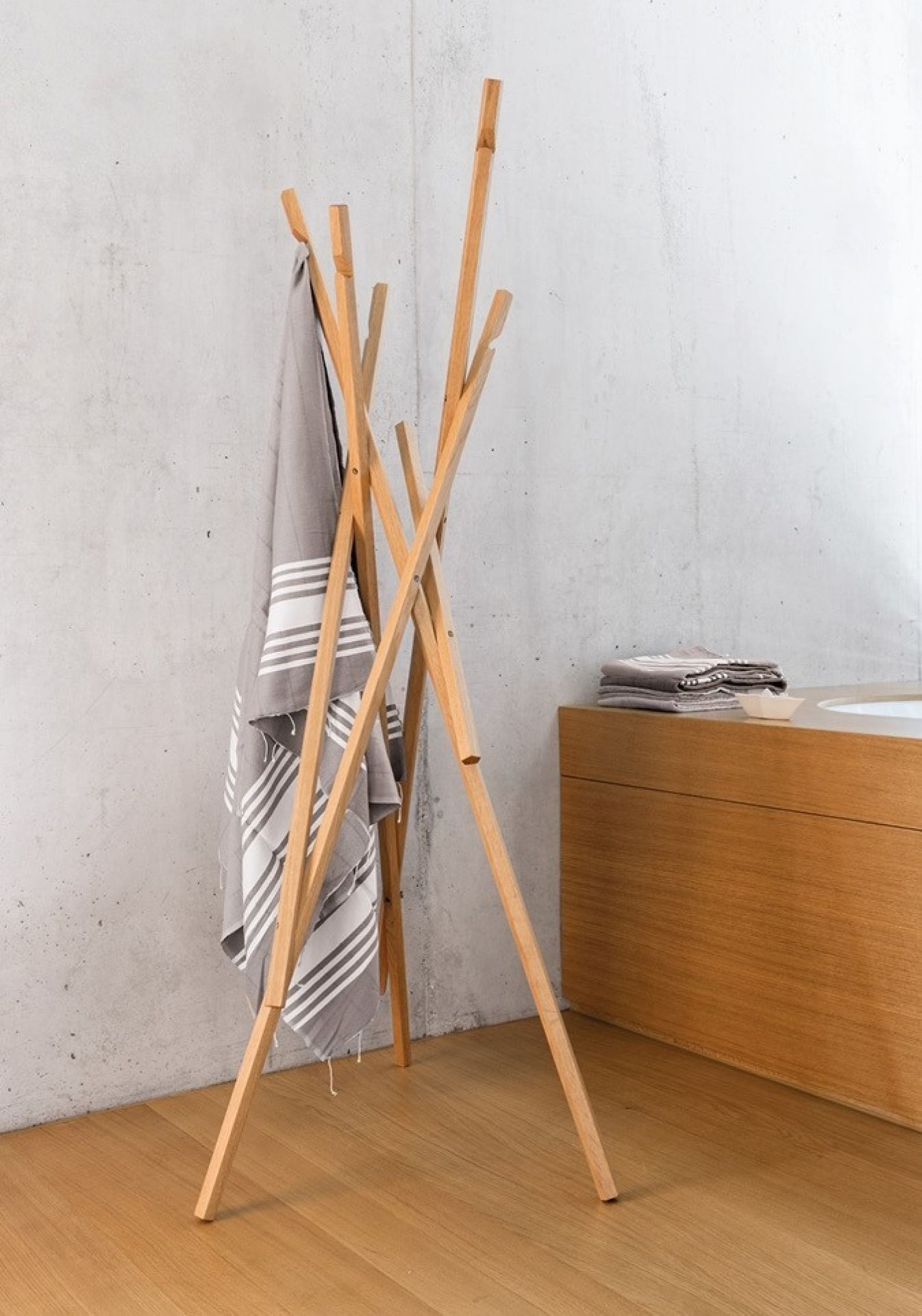 Sticks Coat rack Schönbuch natural oak