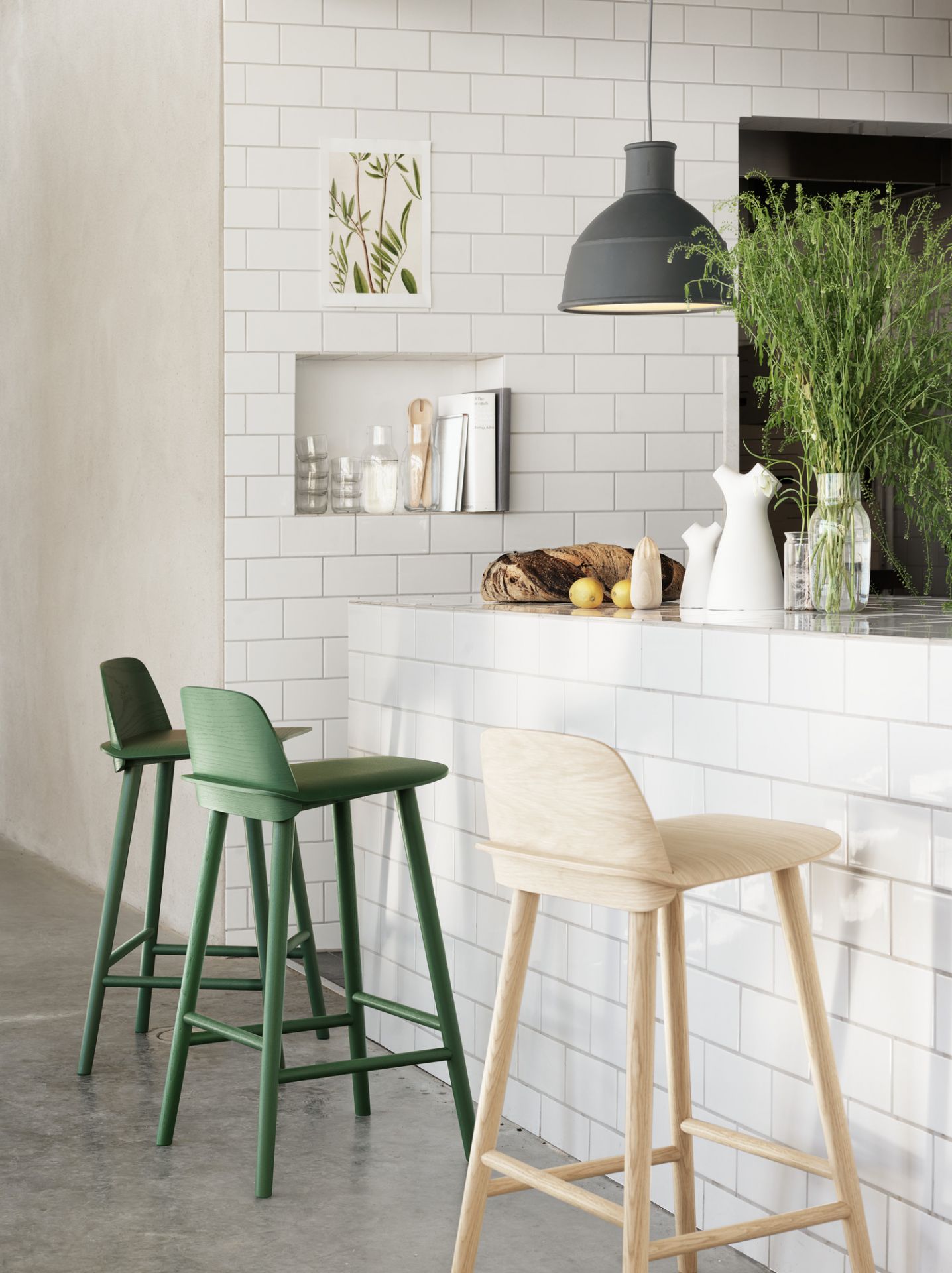 Nerd Counter Stool Bar Stool H 75 cm Muuto