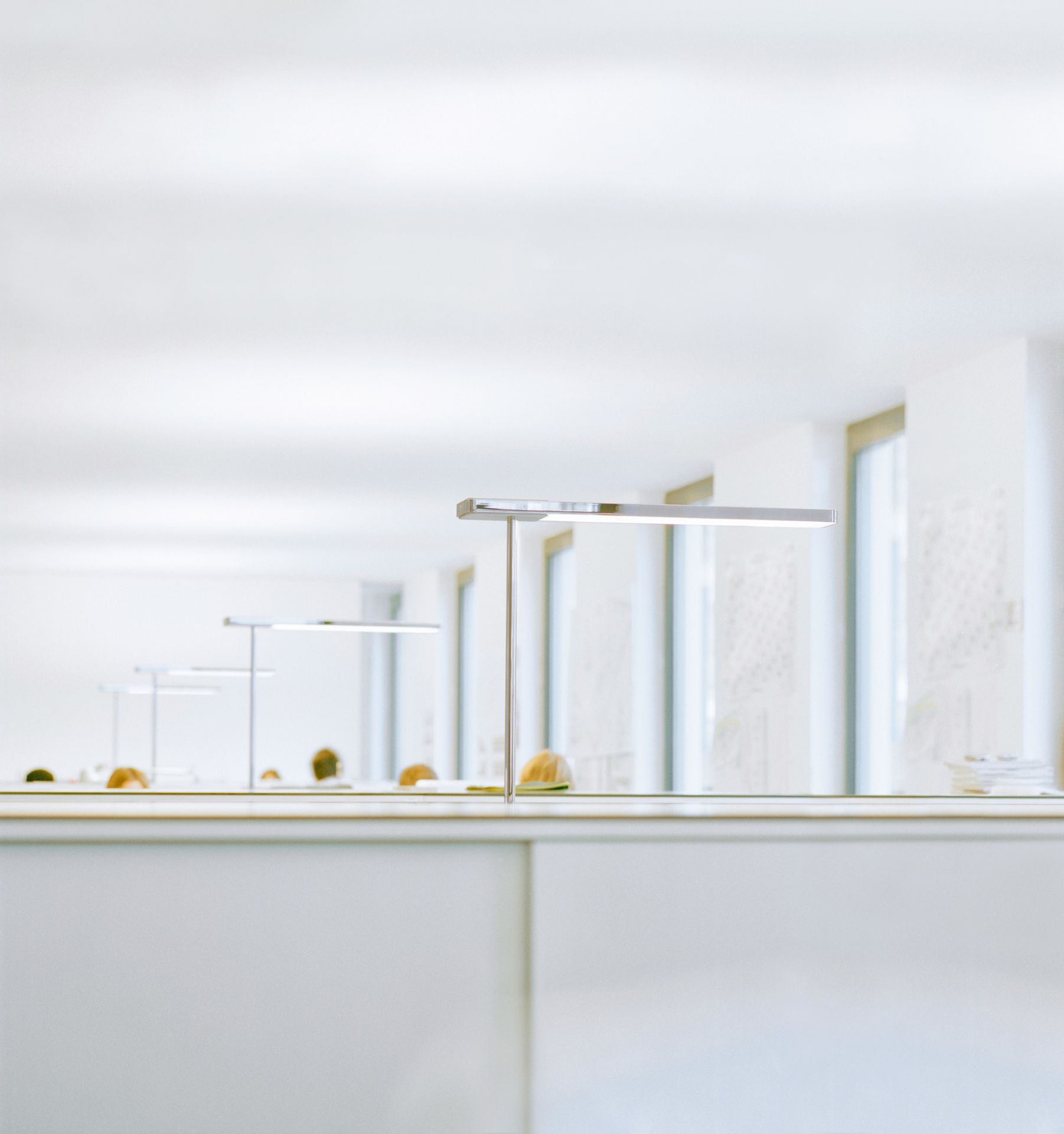 Slice² Table lamp with adapter for USM Haller table systems Serien Lighting