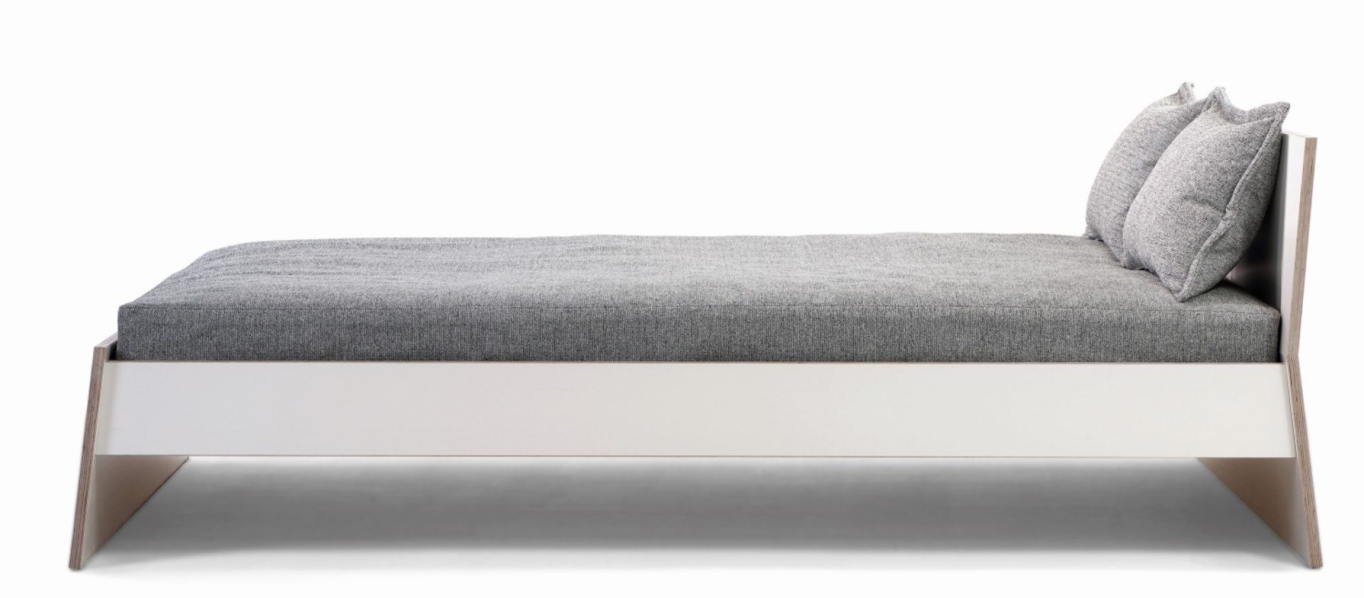 Stockholm bed birch multiplex with high headboard Richard Lampert 