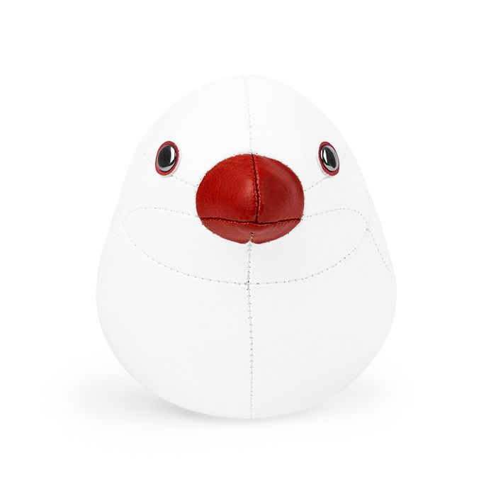 Java Sparrow paperweight white Züny
