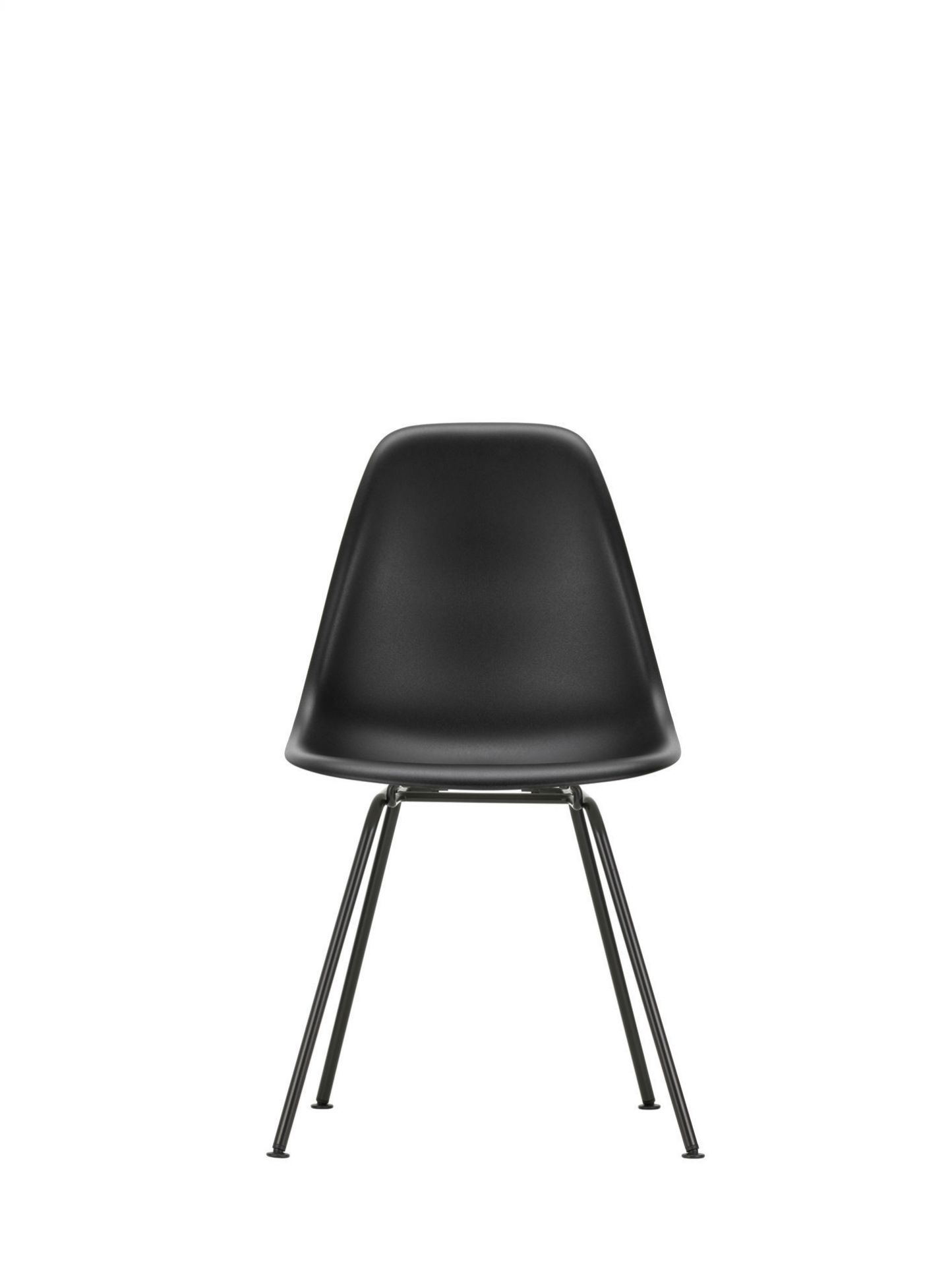 Eames Plastic Side Chair DSX Chair Vitra Colours 2019 Black - Granite grey