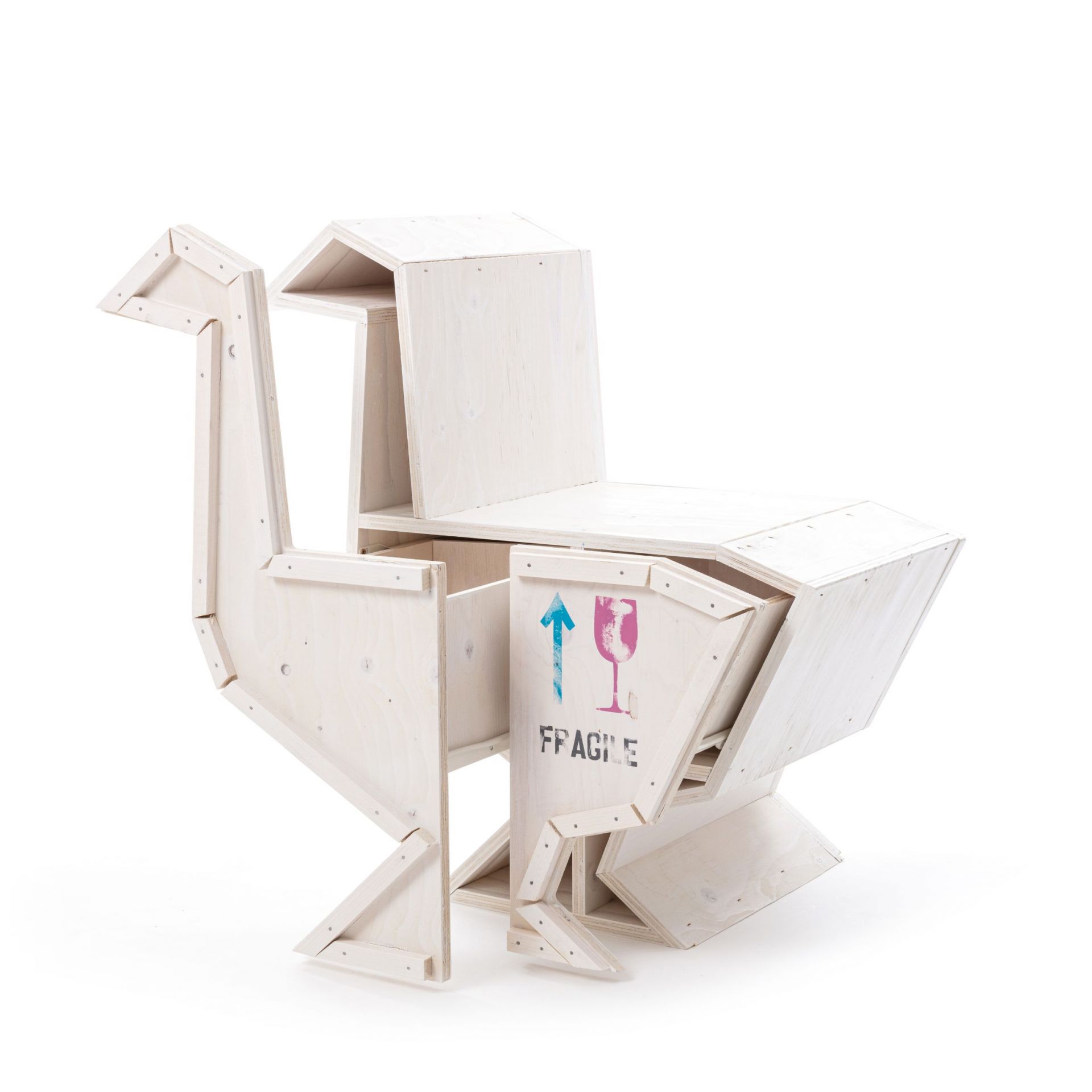 Sending Animals Goose 2.0 cupboard white Seletti