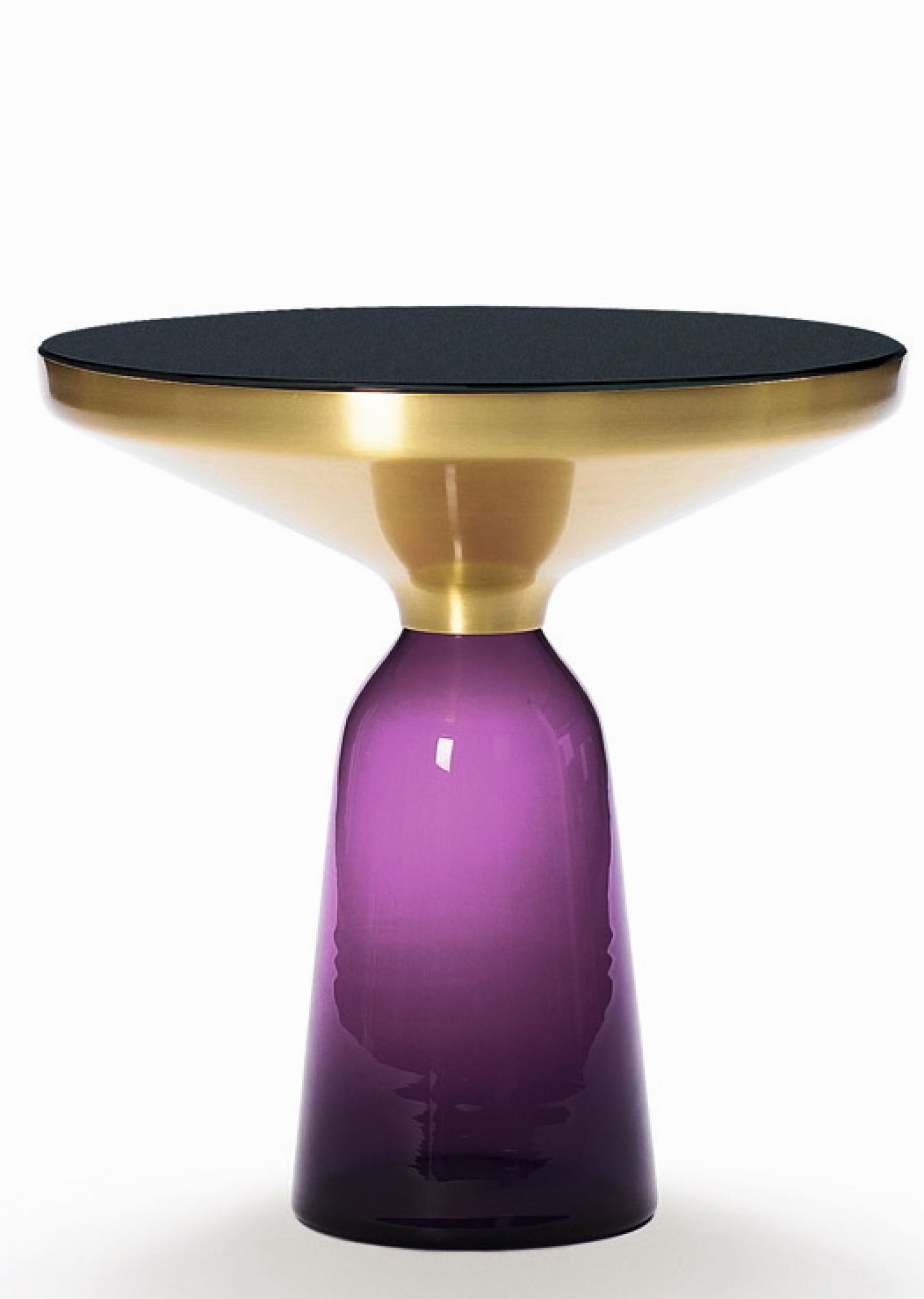 Bell Side Table ClassiCon Brass Citrine Yellow