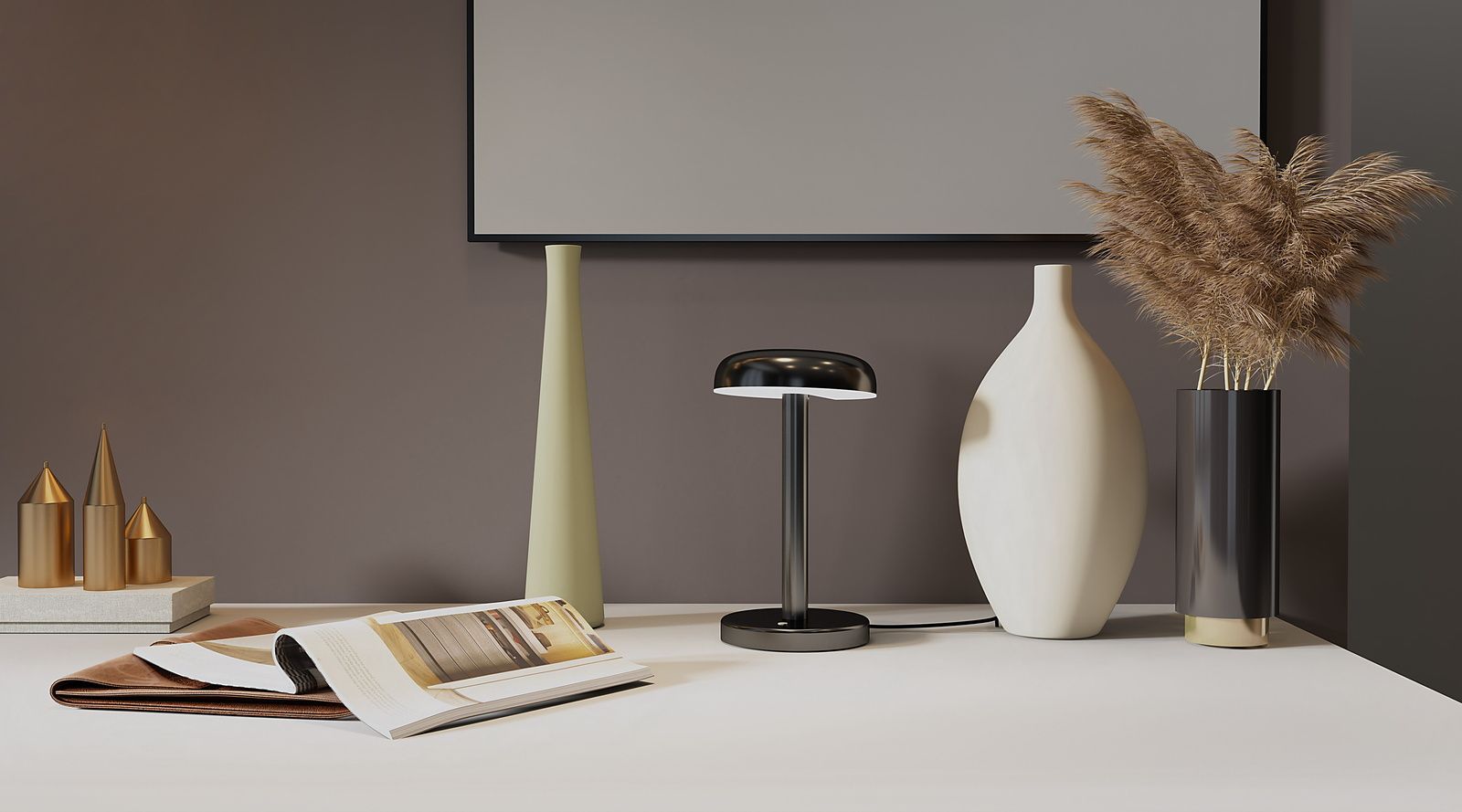 Cabriolette table lamp black Martinelli Luce