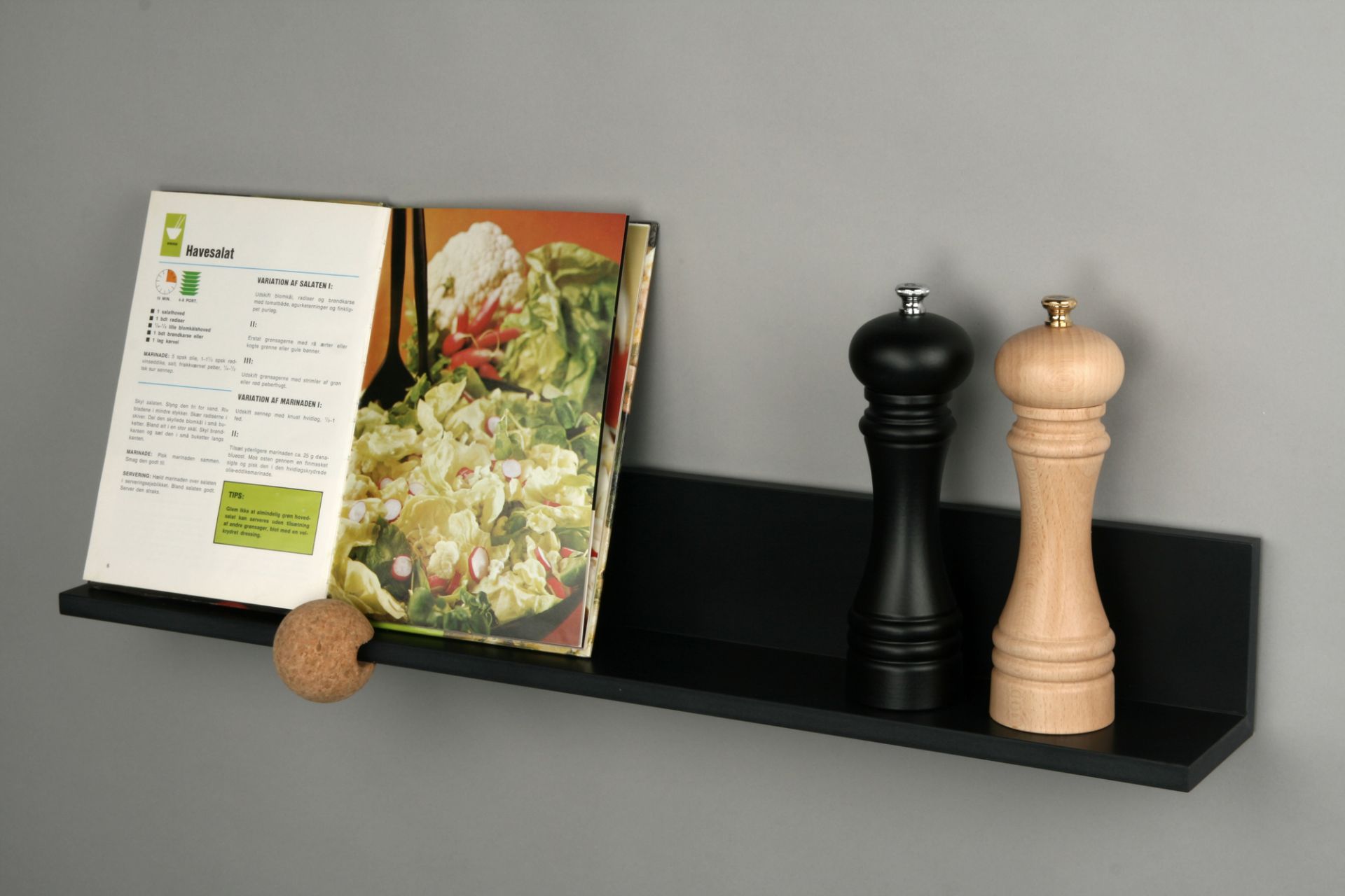 Straight wall board black Loca SINGLE PIECES