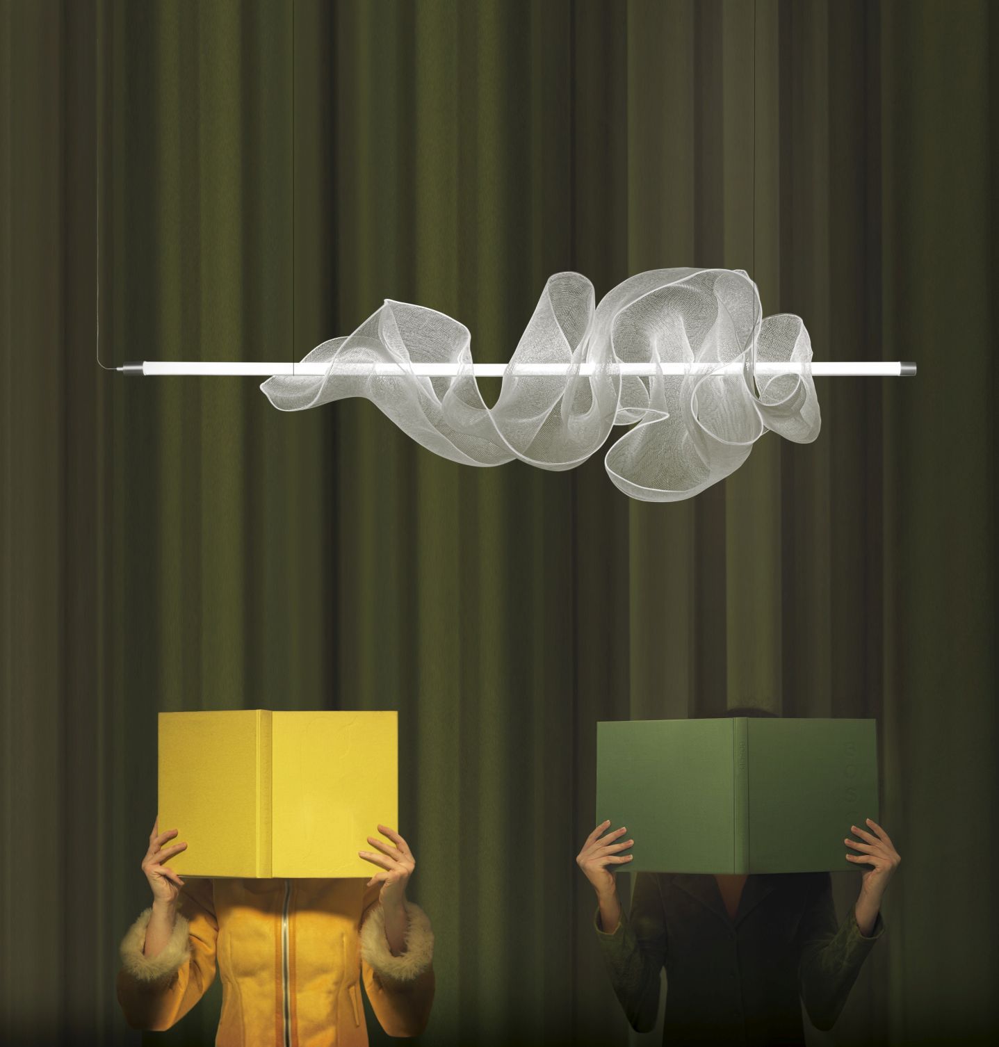 The Cloud Suspension lamp Short L100cm LZF Lamps