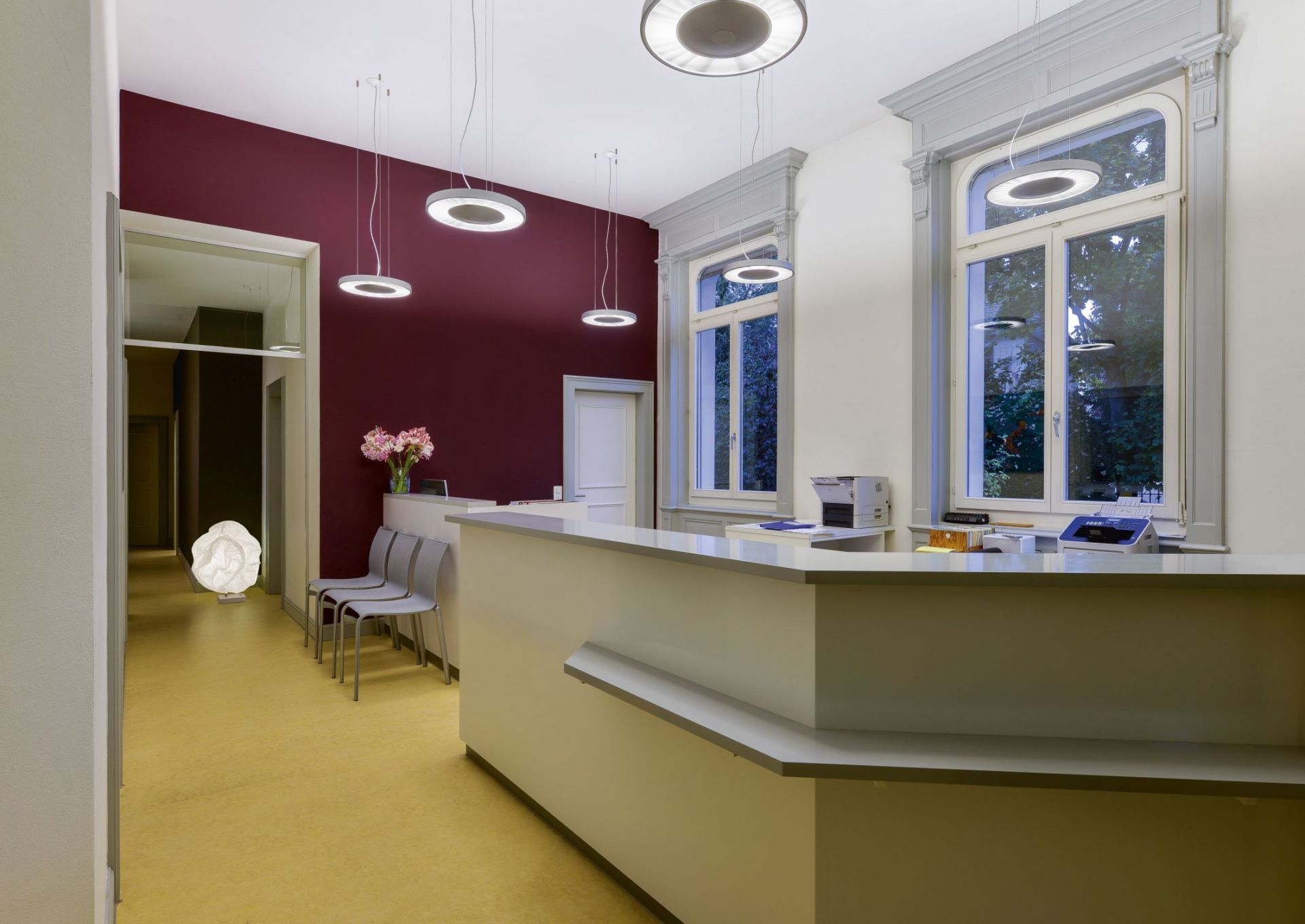 Disk Pendant lamp black 3000K Belux