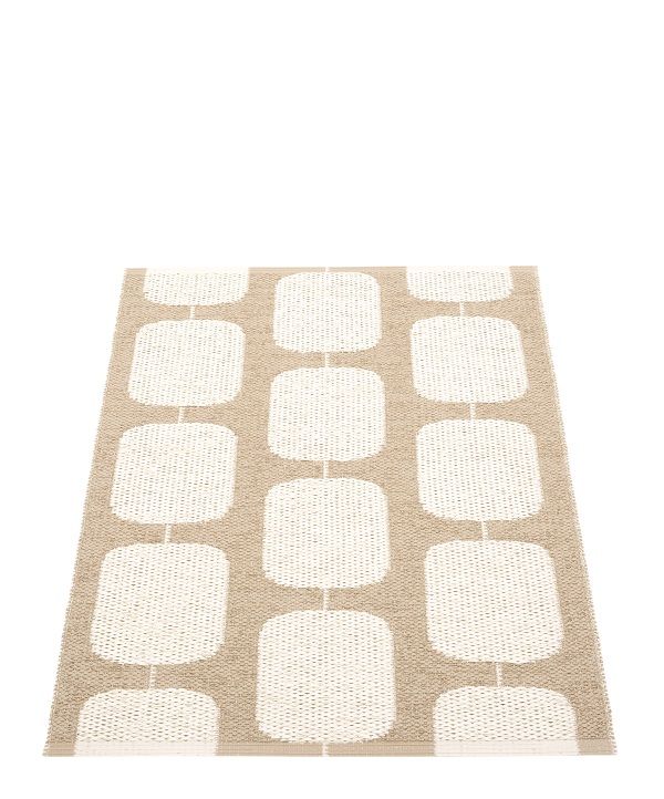 Sten Plastic carpet 70x100 cm Pappelina Nougat/Vanilla