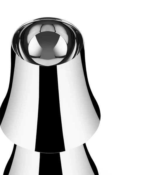 Detailaufnahme der Alessi Halesia Tischleuchte: Modernes Design mit glänzender Oberfläche und runder Form für stimmungsvolle Beleuchtung.