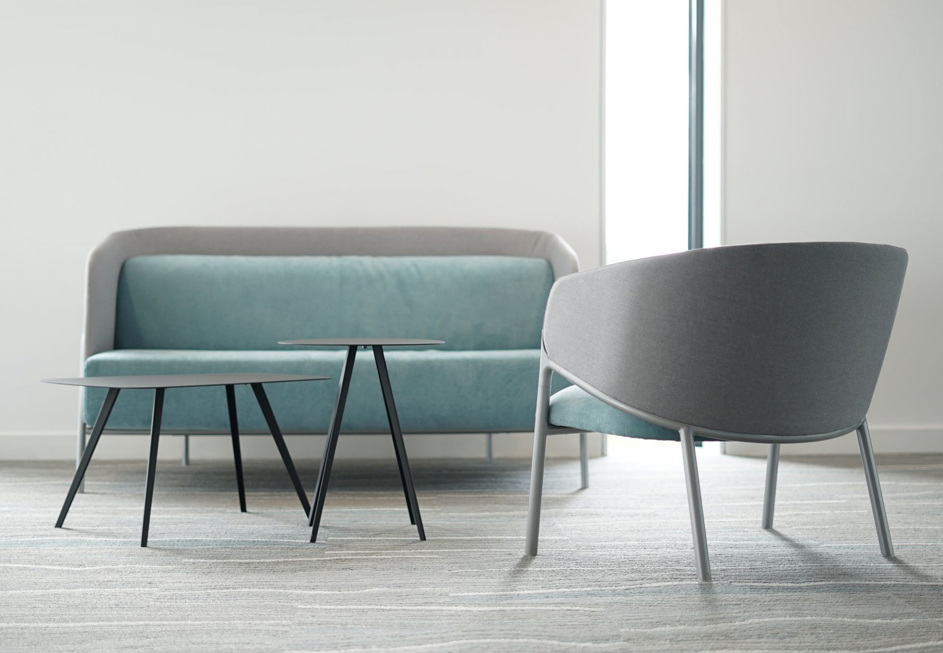 Agorà Side table rectangular Segis black