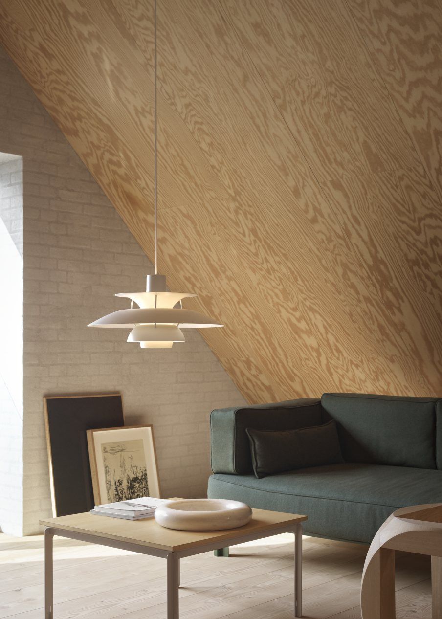 PH 5 Monochrome Pendant light Louis Poulsen Pale Blush