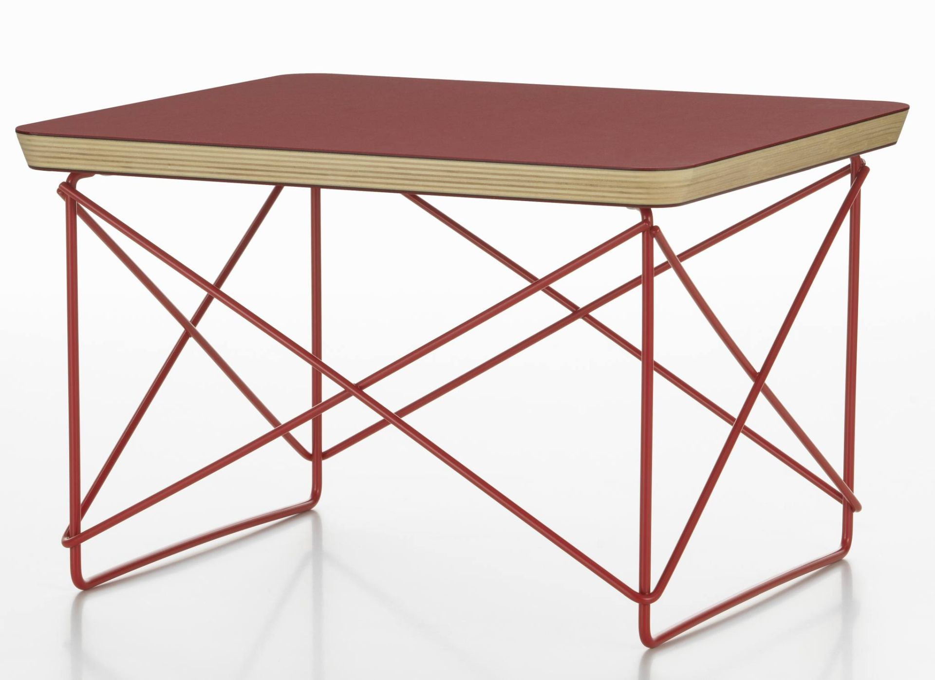 Occasional Table LTR Side Table Linoleum Dark brick Vitra 