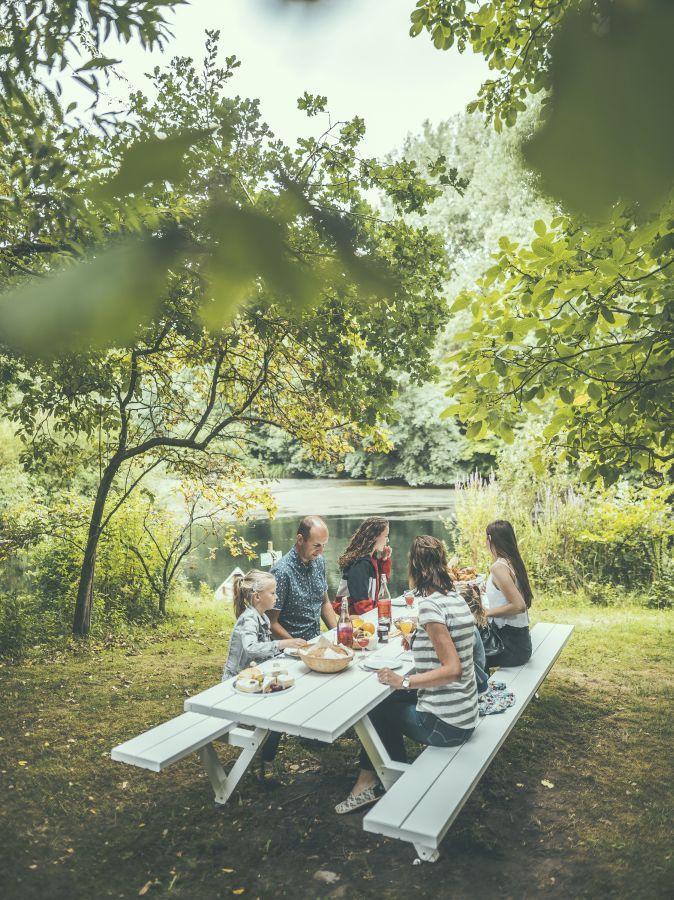Marina Picnic Table with Benches Outdoor Extremis