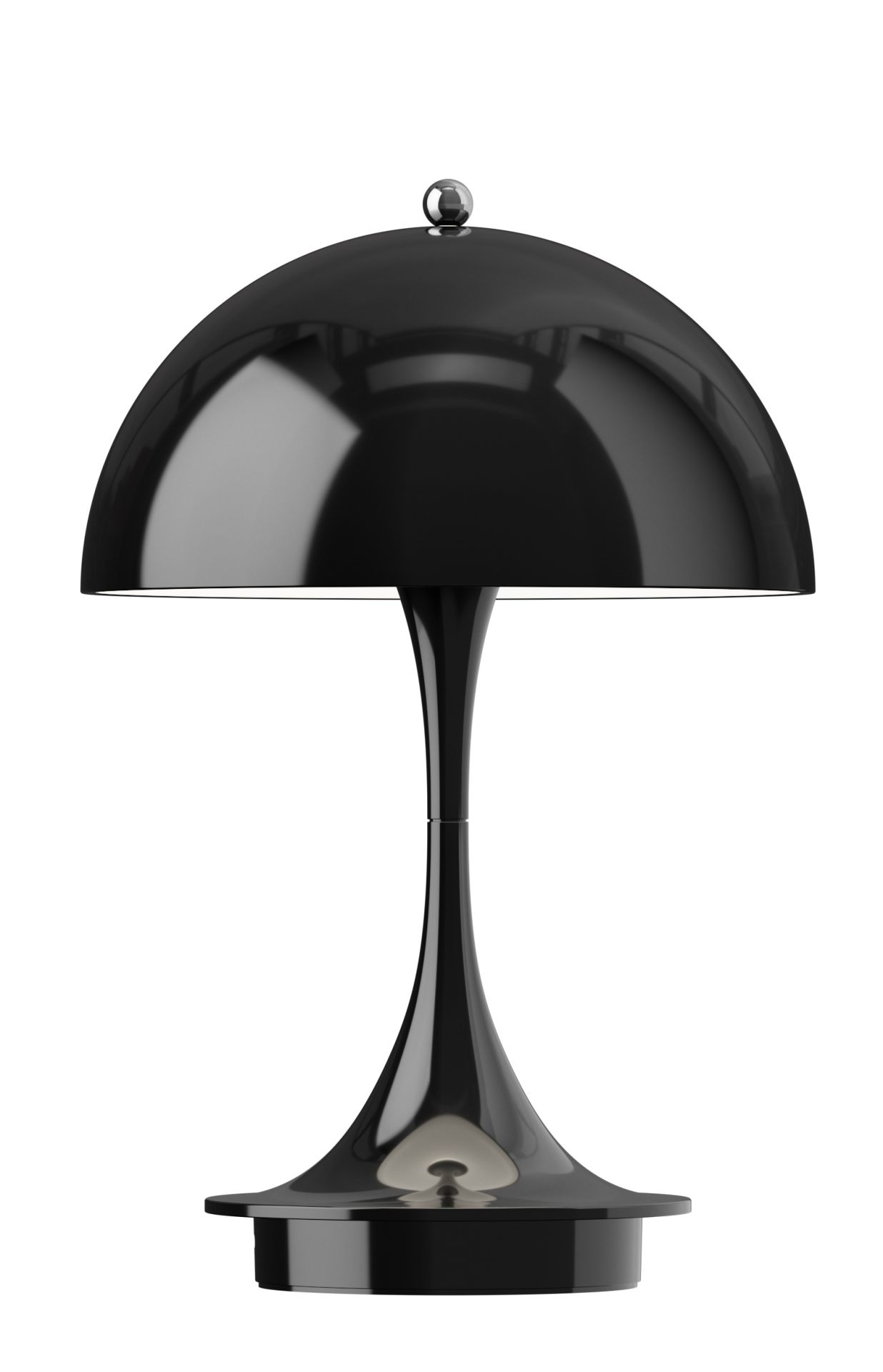 Panthella 160 Portable V3 rechargeable LED table lamp Indoor/Outdoor Louis Poulsen Opaque black