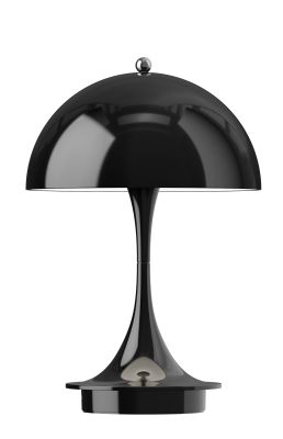 Panthella 160 Portable V3 rechargeable LED table lamp Indoor/Outdoor Louis Poulsen Opaque black
