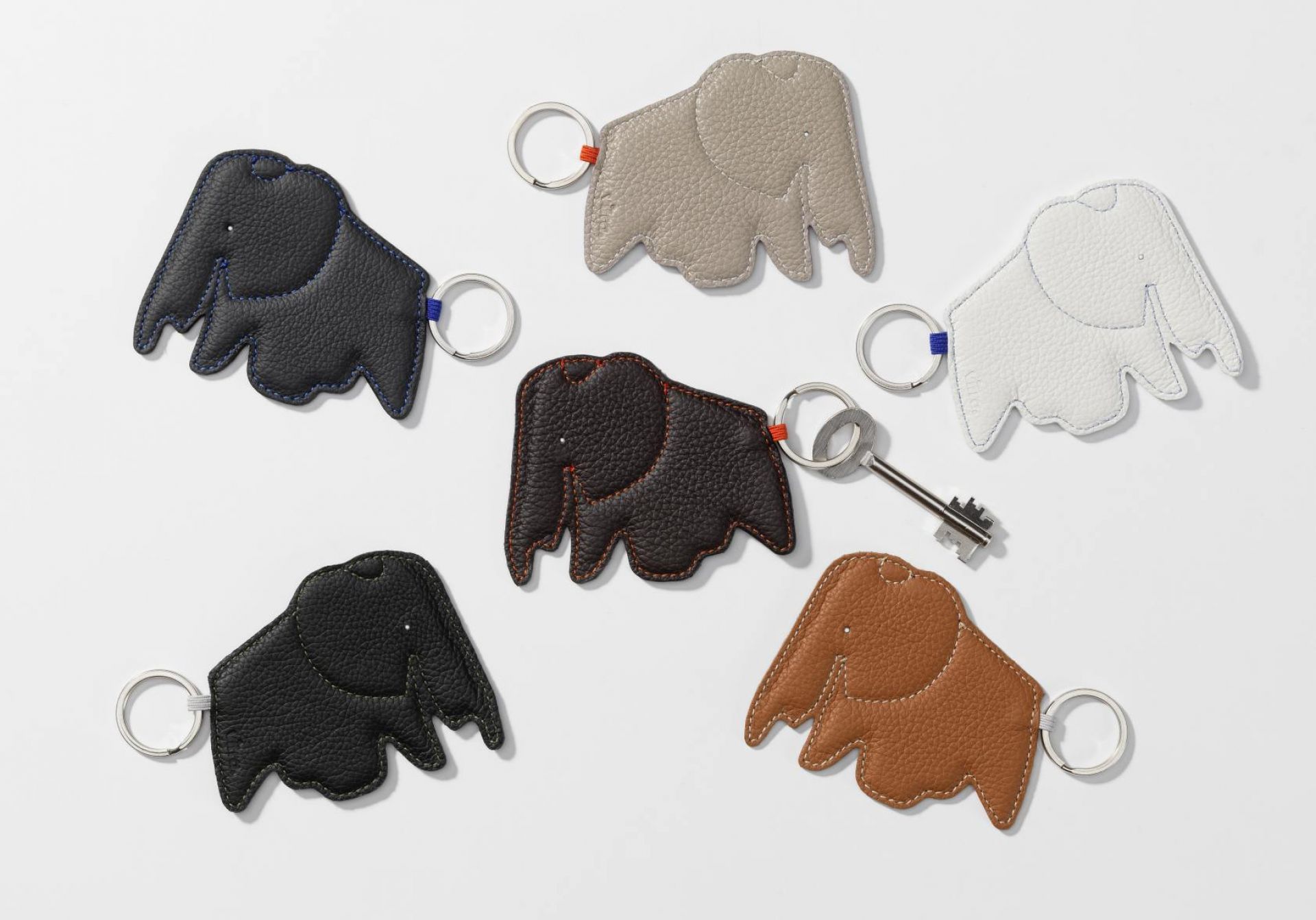 Keyring Keyring Elephant Vitra Nero