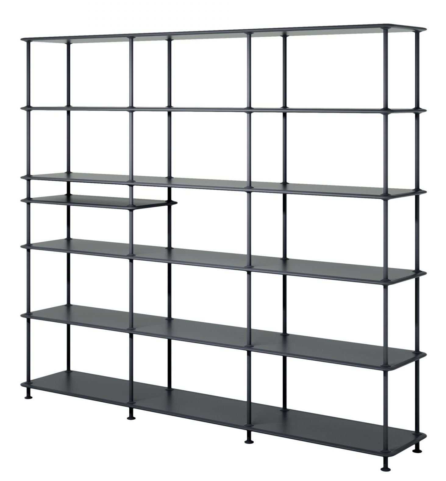Montana Free Shelf W 203.4 x H 178.1 cm with shelf BLACK COLOUR IMPERFECT ITEMS