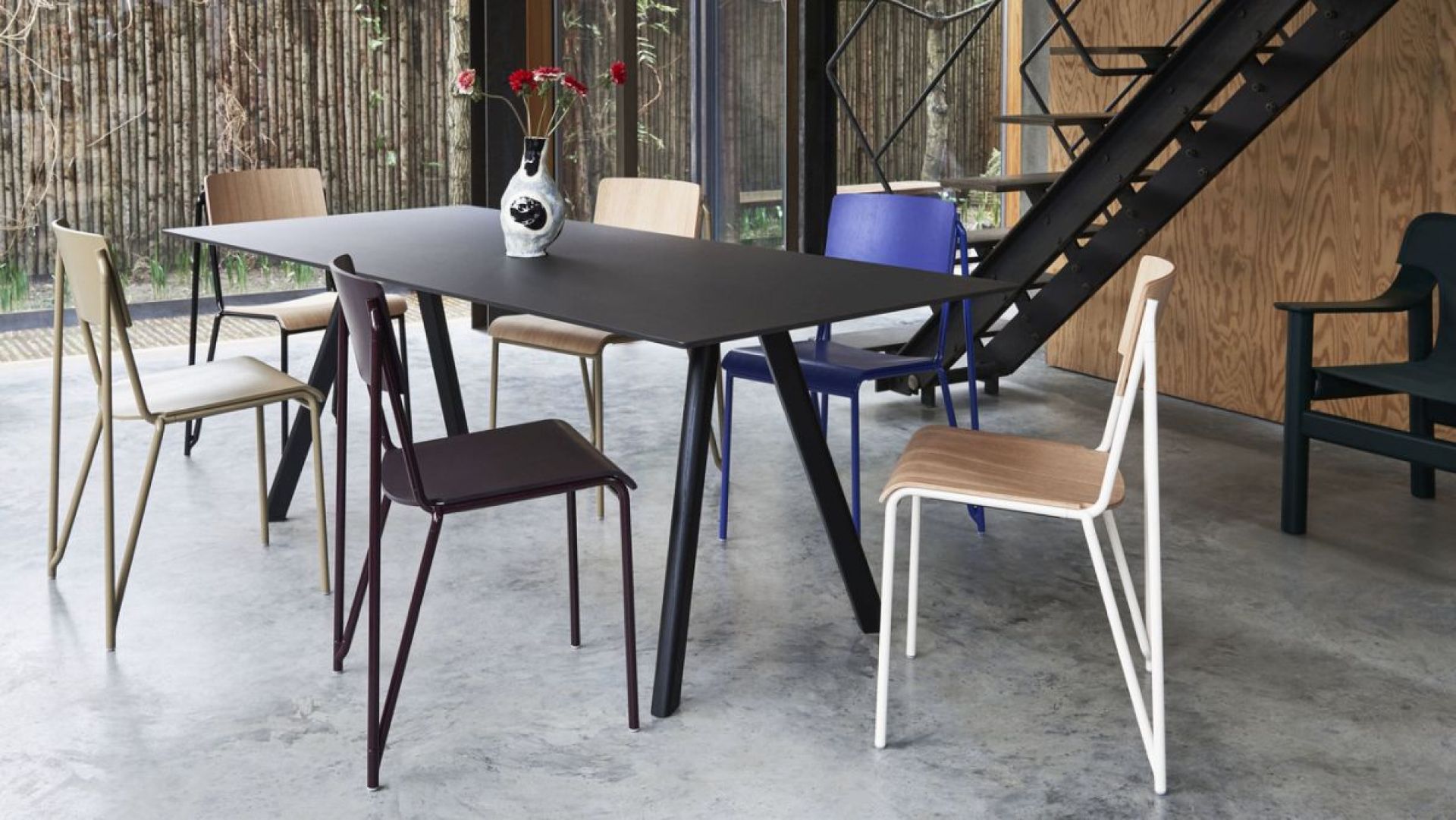 Petit Standard chair dark bordeaux Hay Petit Standard chair dark bordeaux Hay