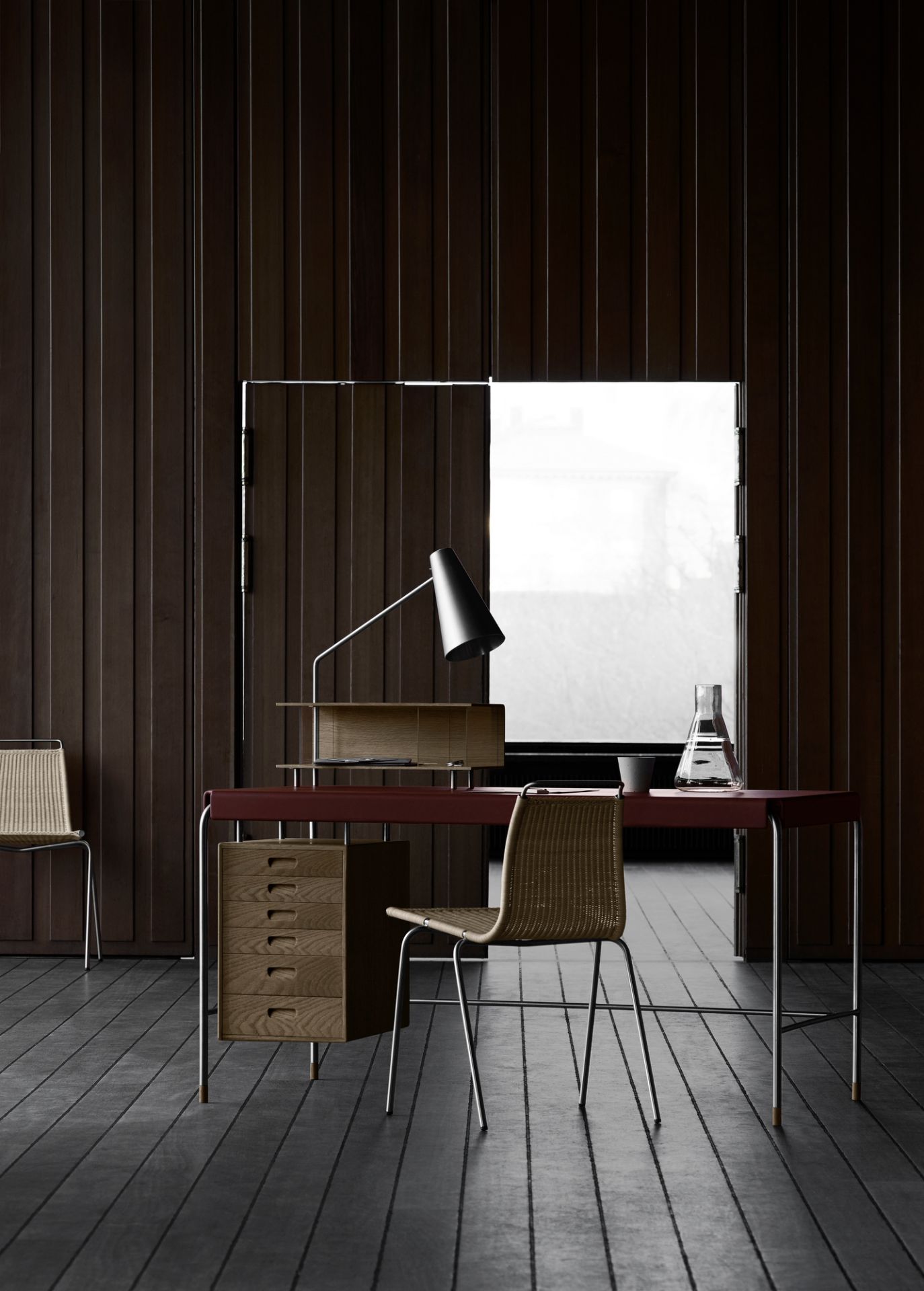 Society Table worktable Walnut Carl Hansen & Søn