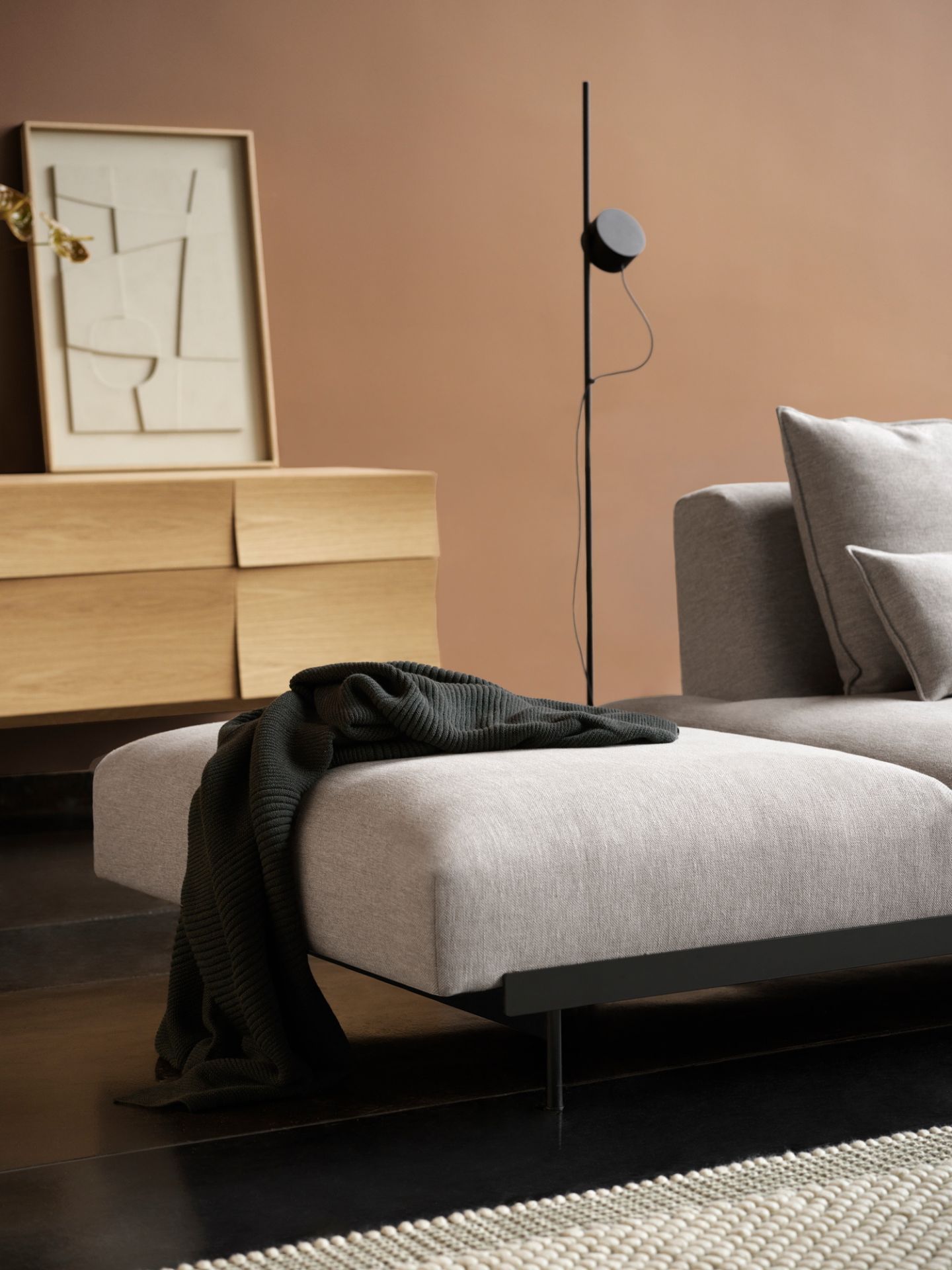 In Situ Modular Sofa 3-Seater Chaise Longue Muuto