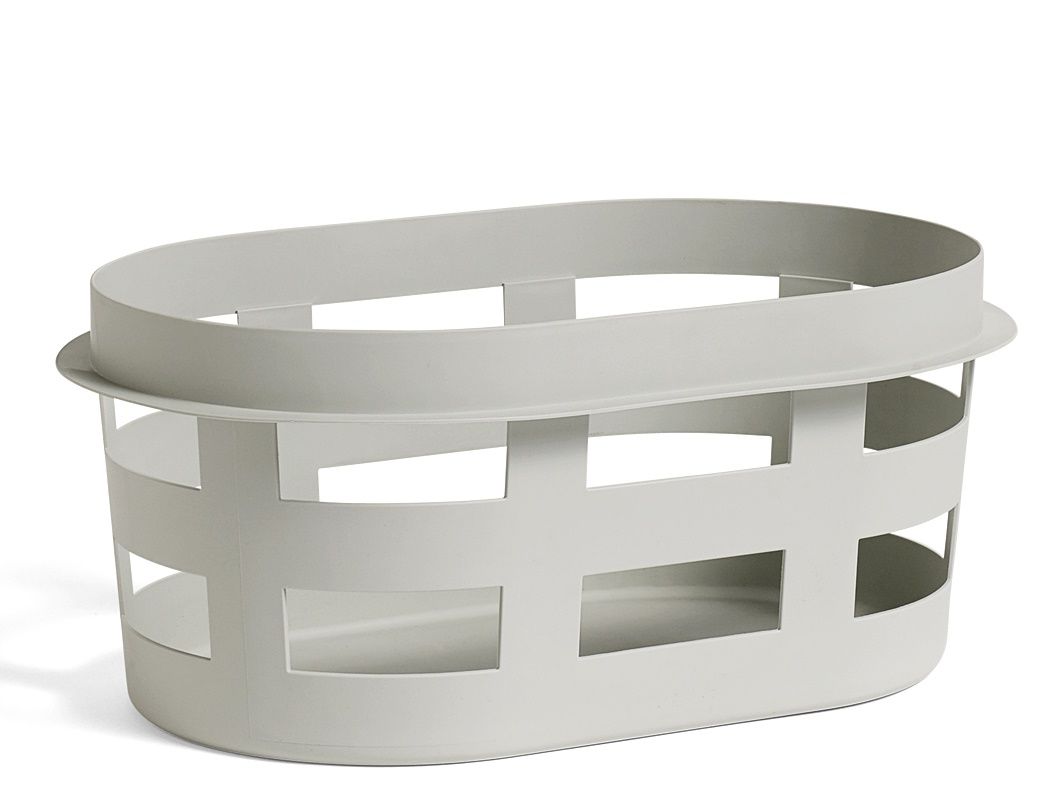 Laundry Basket S RECYCLED Hay Light grey Laundry Basket S RECYCLED Hay Light grey