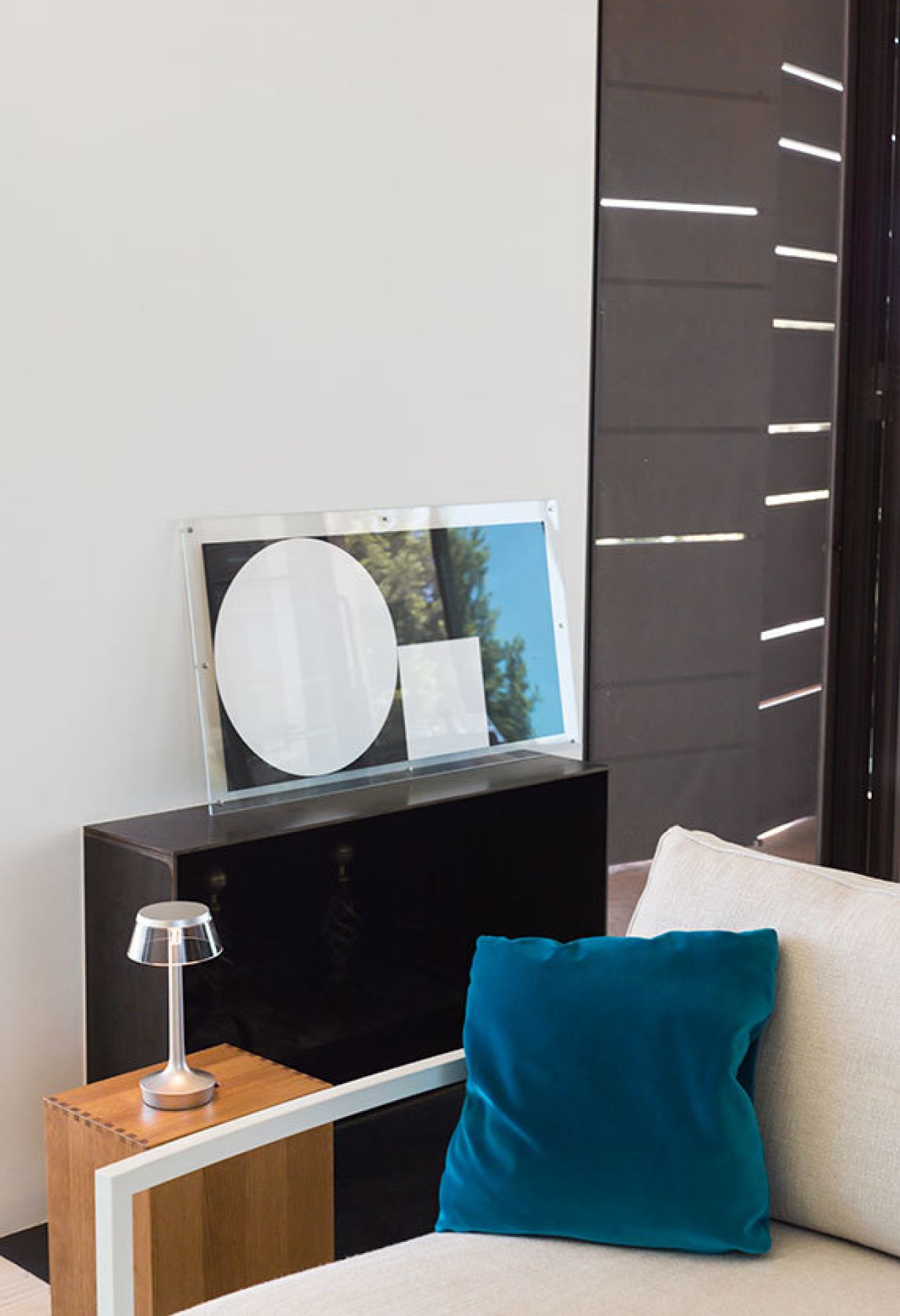 Bon Jour Unplugged Table Lamp CHROM Flos SINGLE PIECES