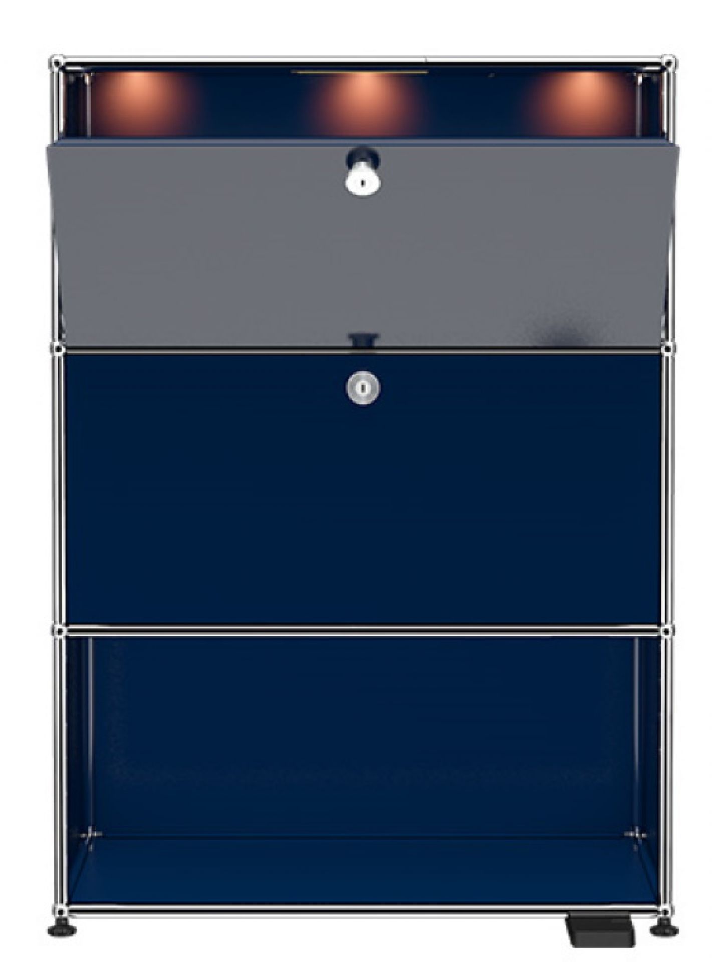 USM Haller E Highboard Steel blue