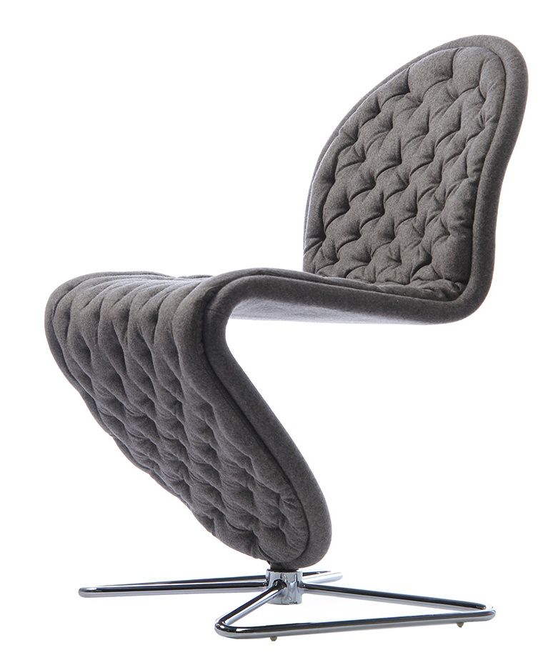 System 1-2-3 Dining Chair Deluxe Frame Butterfly Chair Verpan 