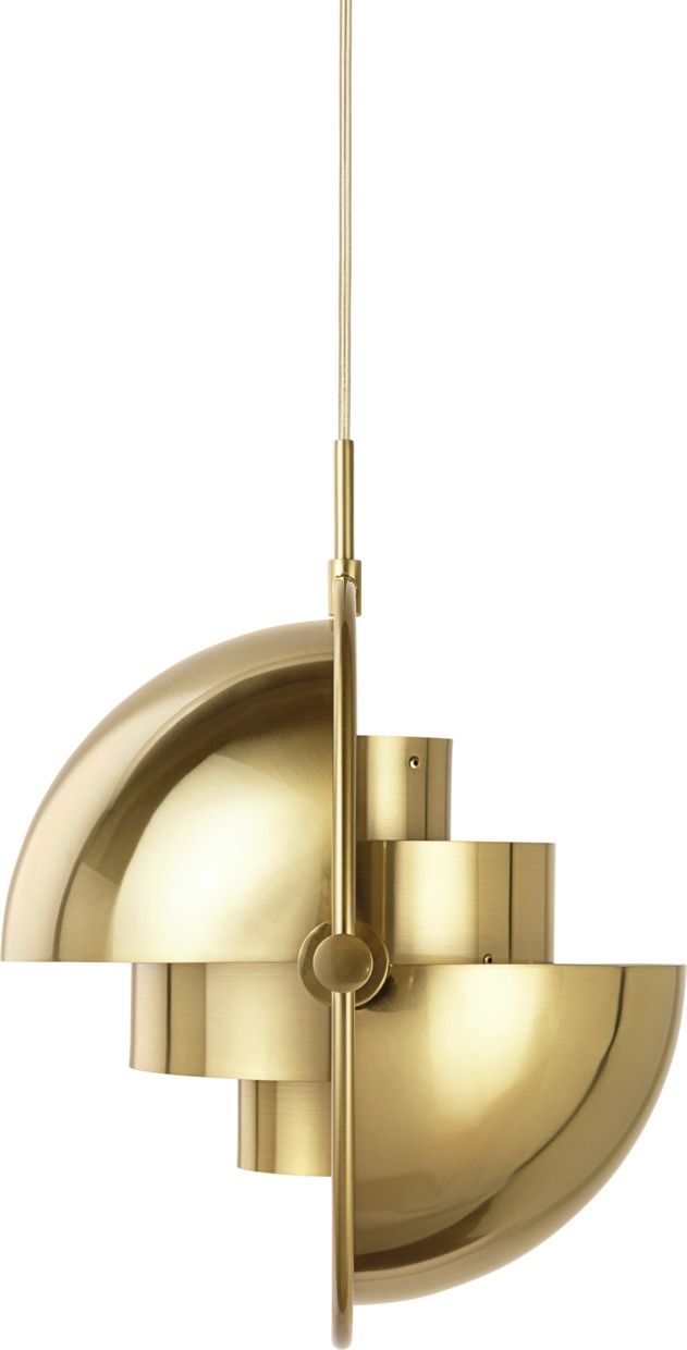 Multi-Lite pendant lamp Brass Gubi