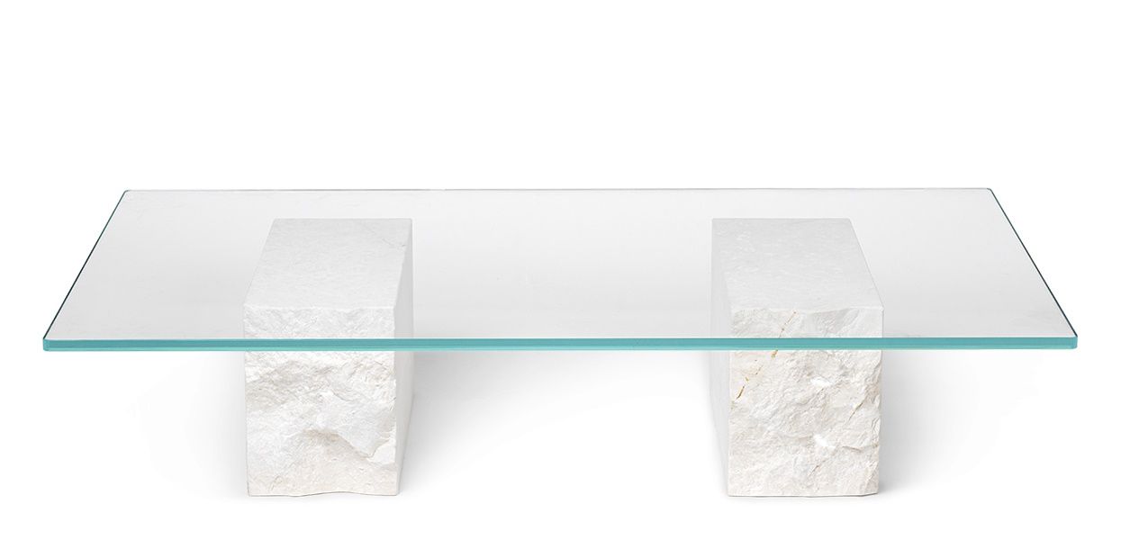 Mineral Coffee Table - Bianco Curia Coffee Table Ferm Living