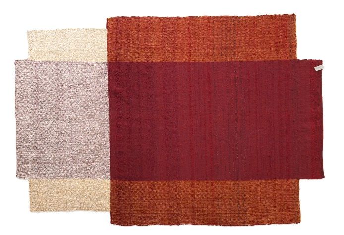 Nobsa Rug Medium Carpet ames Rumba Red / Ochre Cream
