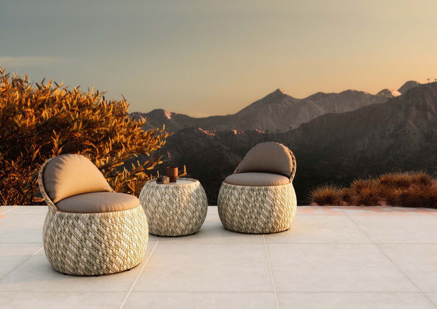 Dala Lounge Chair with Cushion Dedon