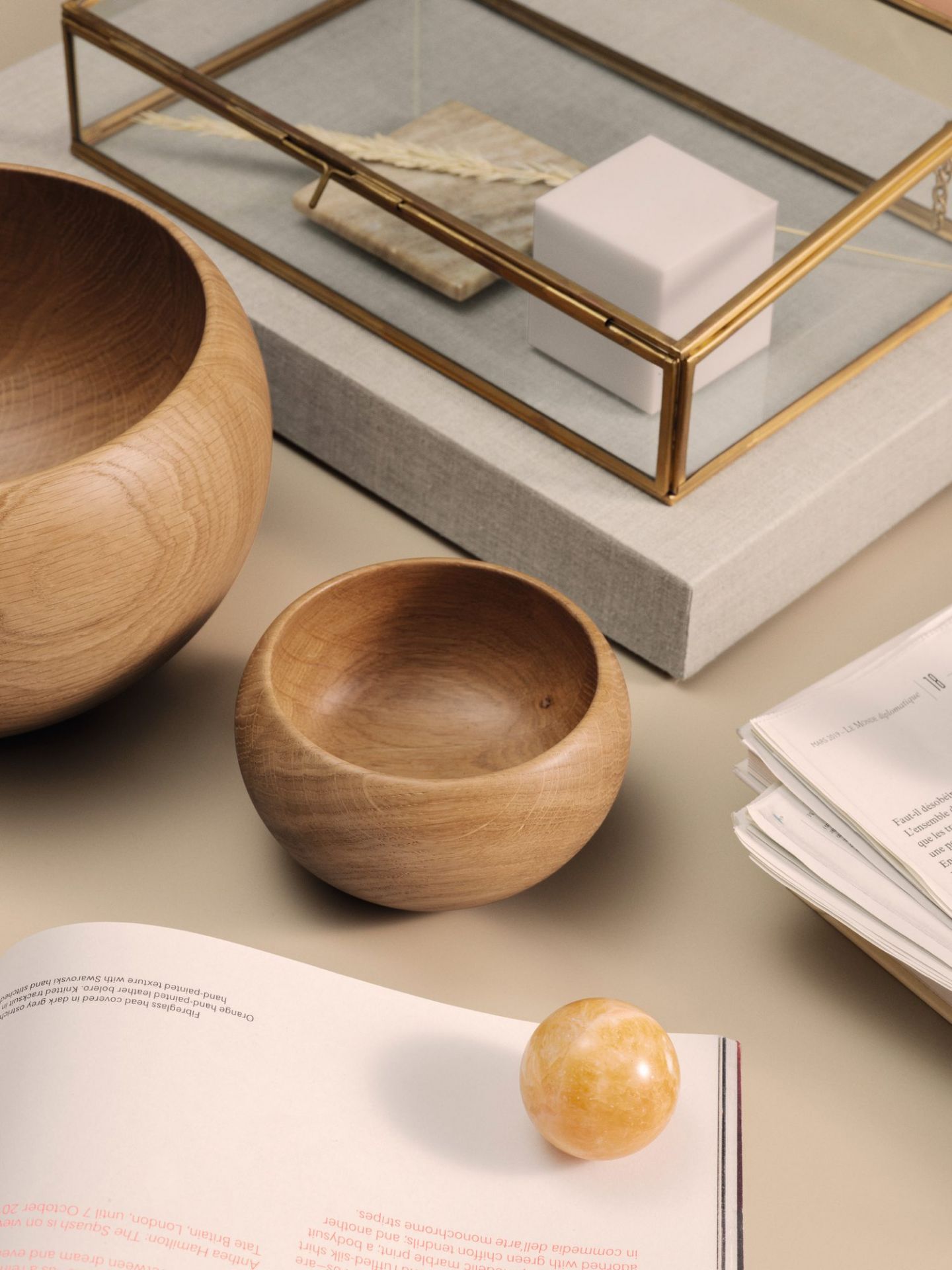 Shell oak small Kay Bojesen SINGLE PIECES