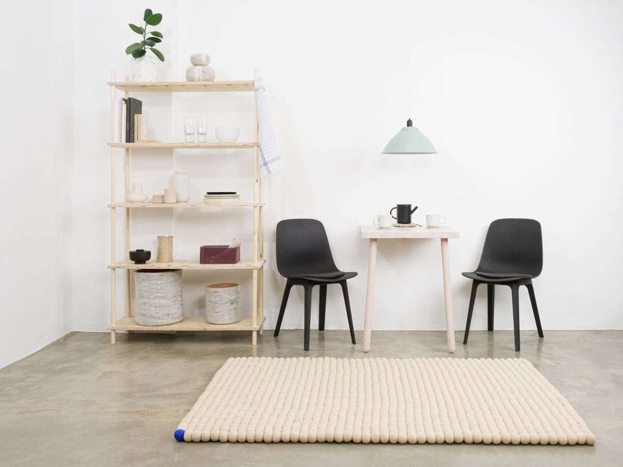 Big One Rectangular Felt carpet 200 x 300 cm myfelt Beige