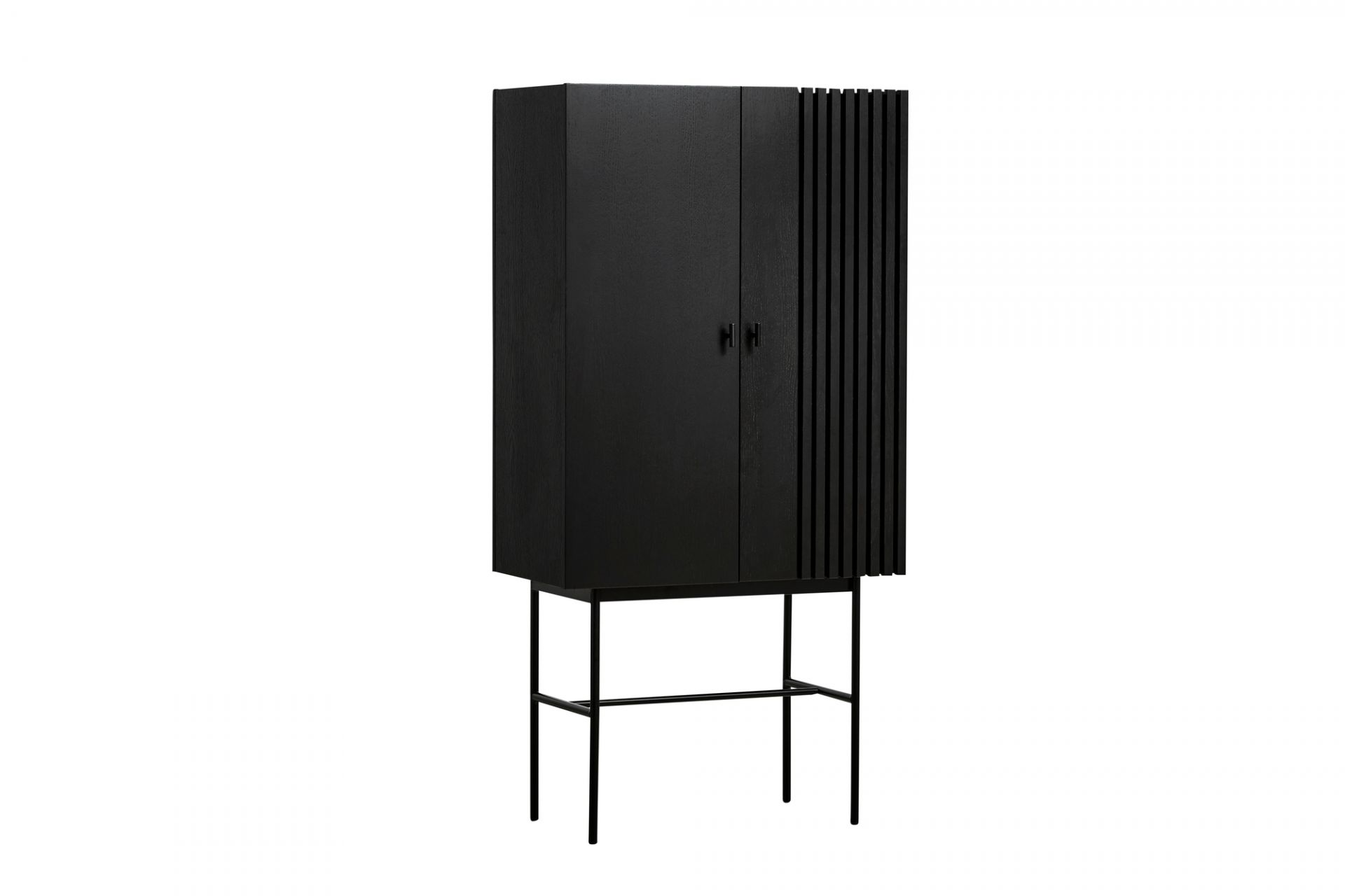 Array Highboard Black Woud
