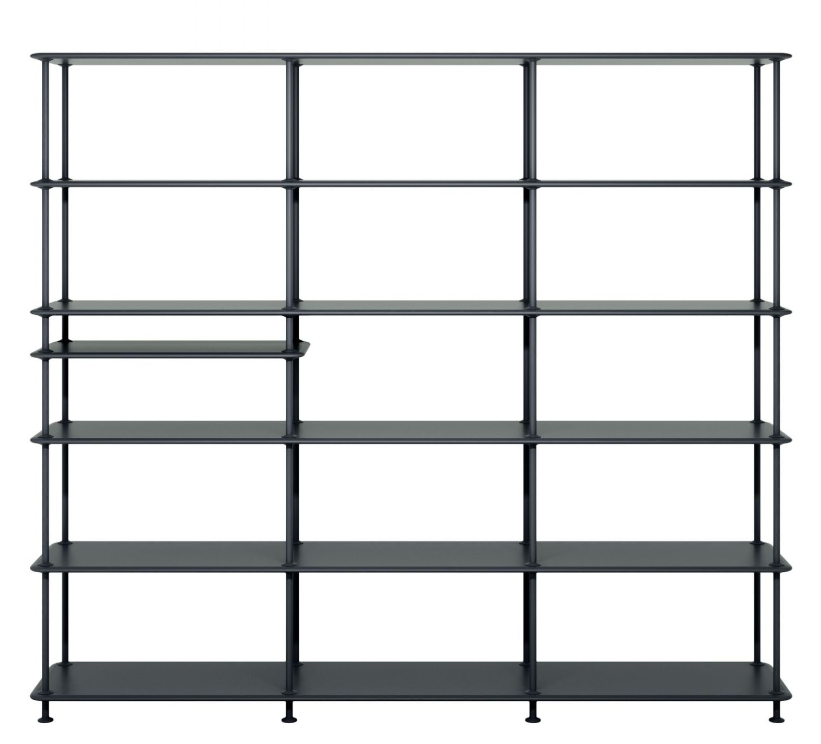 Montana Free Shelf W 203.4 x H 178.1 cm with shelf BLACK COLOUR IMPERFECT ITEMS