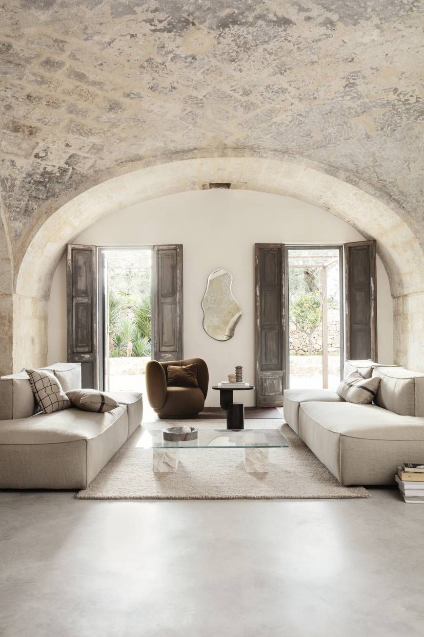 Mineral Coffee Table - Bianco Curia Coffee Table Ferm Living