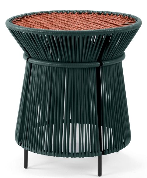Caribe Chic Tall Side Table Outdoor ames Moss green / Copper / Black