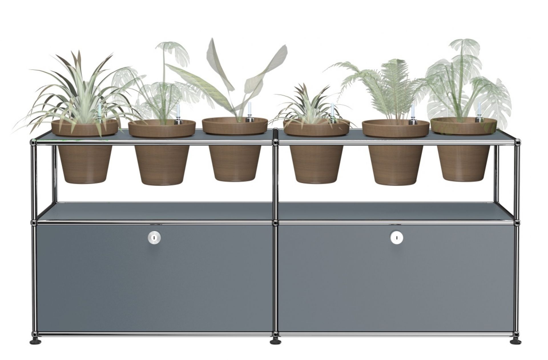 Plant worlds Sideboard Configuration 2 USM Haller Middle grey