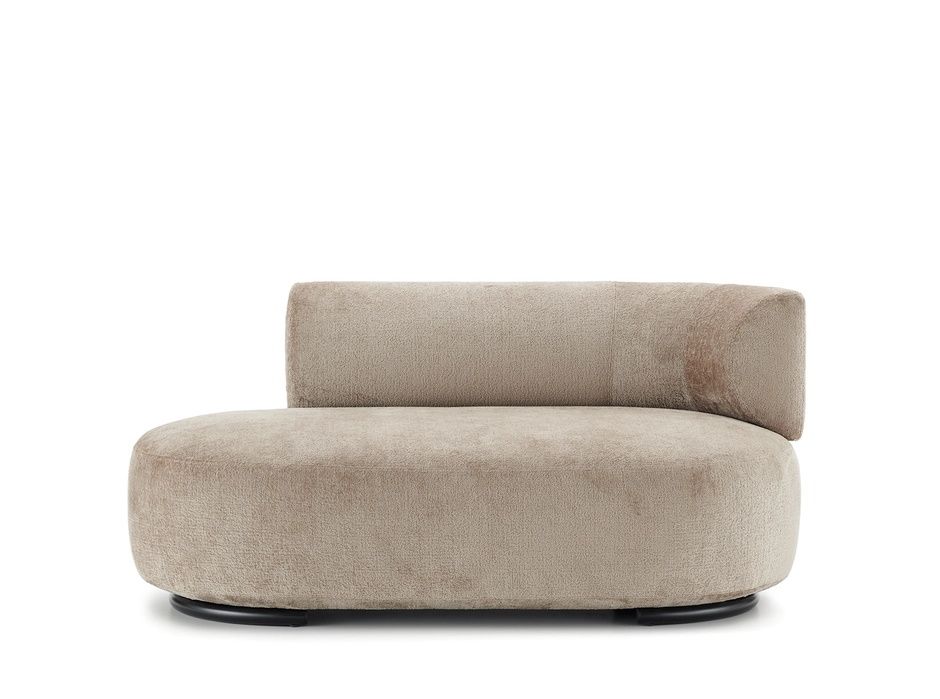 K-Wait Dormeuse Armrest left Chenille beige Kartell