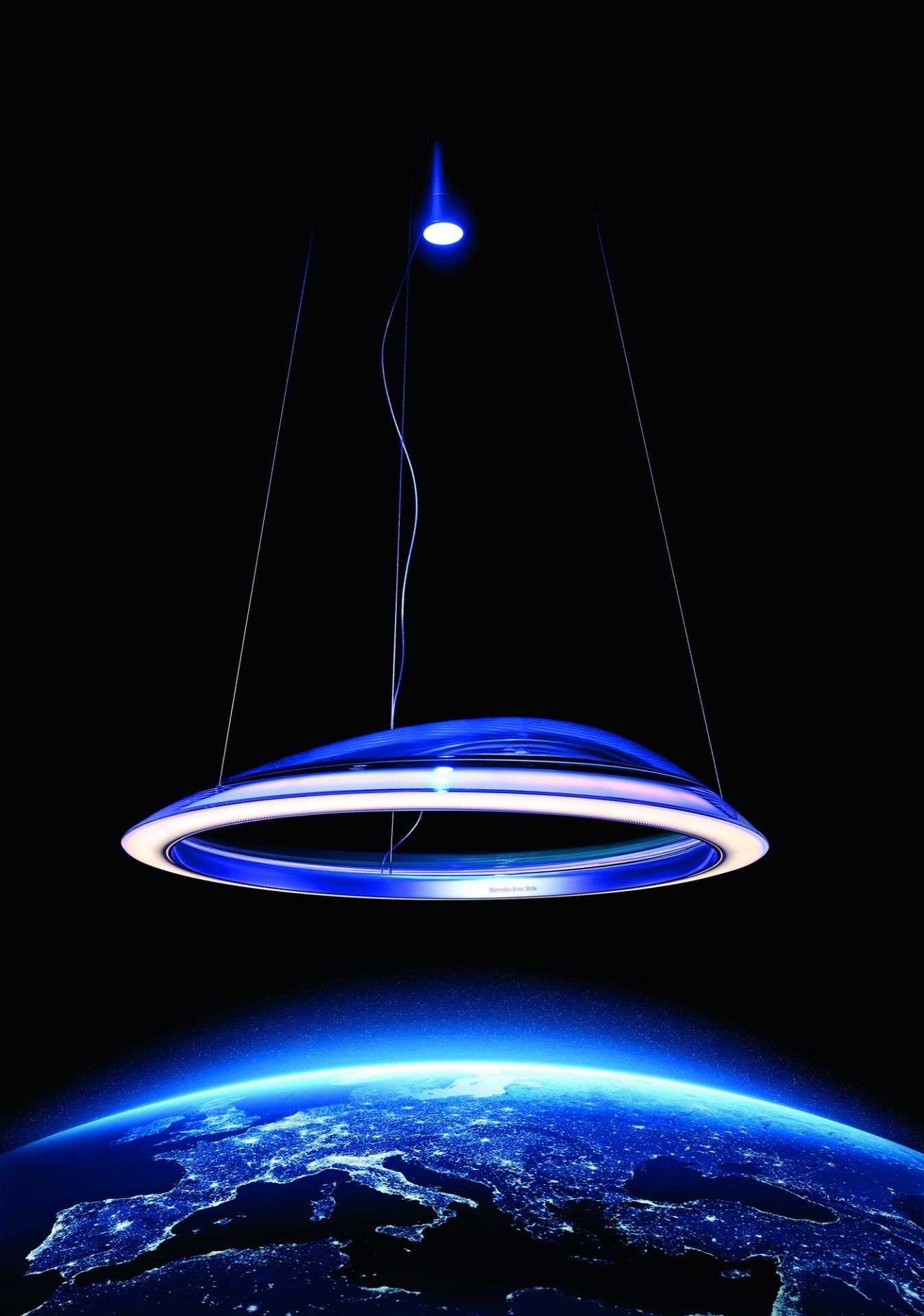 Ameluna pendant lamp 3000K push dimmer Artemide